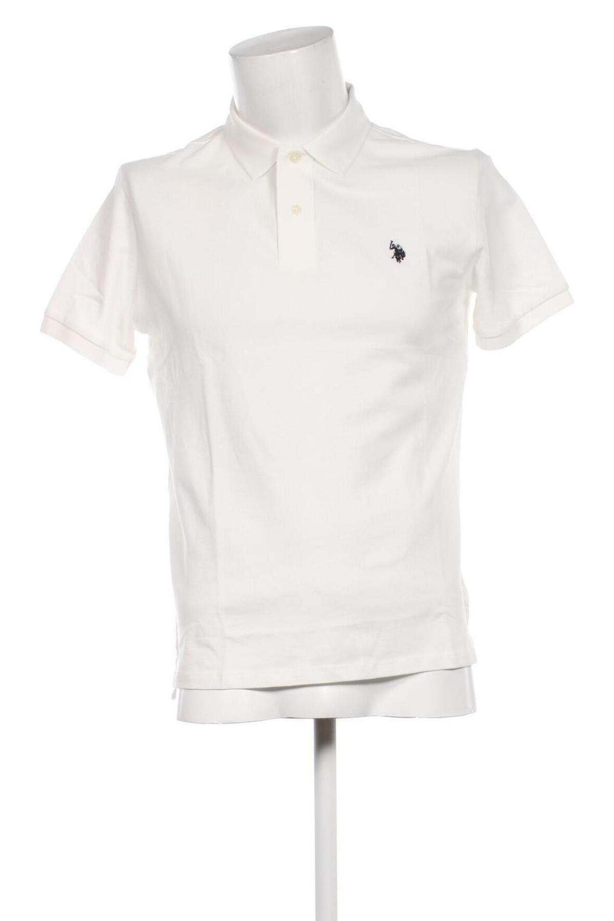 Мъжка тениска U.S. Polo Assn., Размер L, Цвят Бял, Цена 52,00 лв.