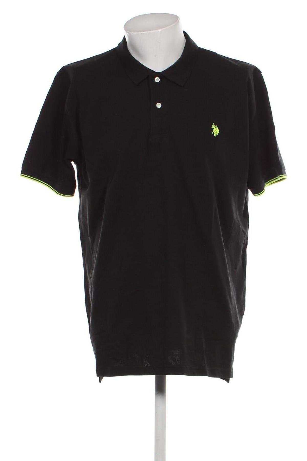 Мъжка тениска U.S. Polo Assn., Размер 3XL, Цвят Черен, Цена 45,76 лв.
