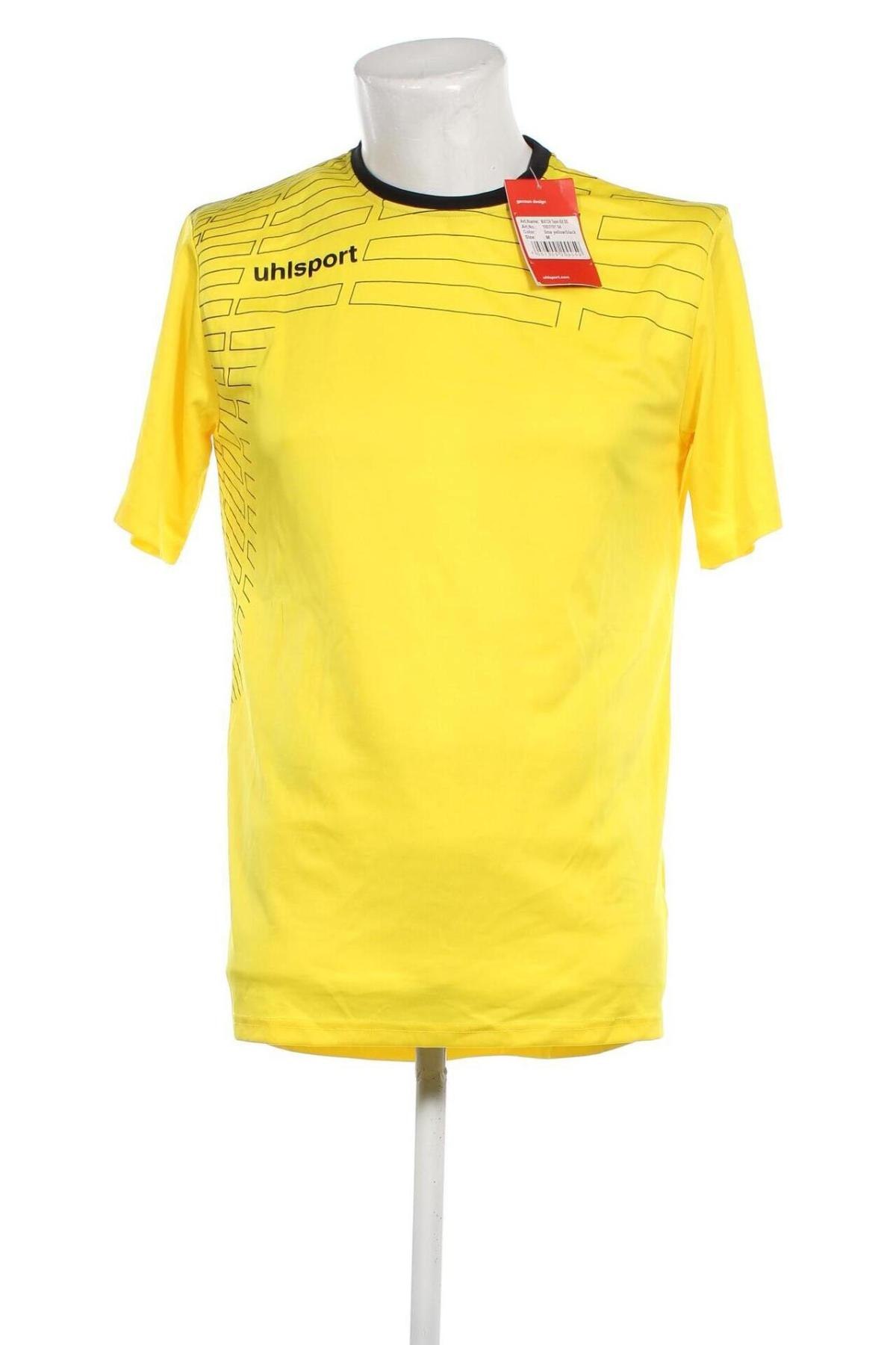 Мъжка тениска Uhlsport, Размер M, Цвят Жълт, Цена 26,86 лв.