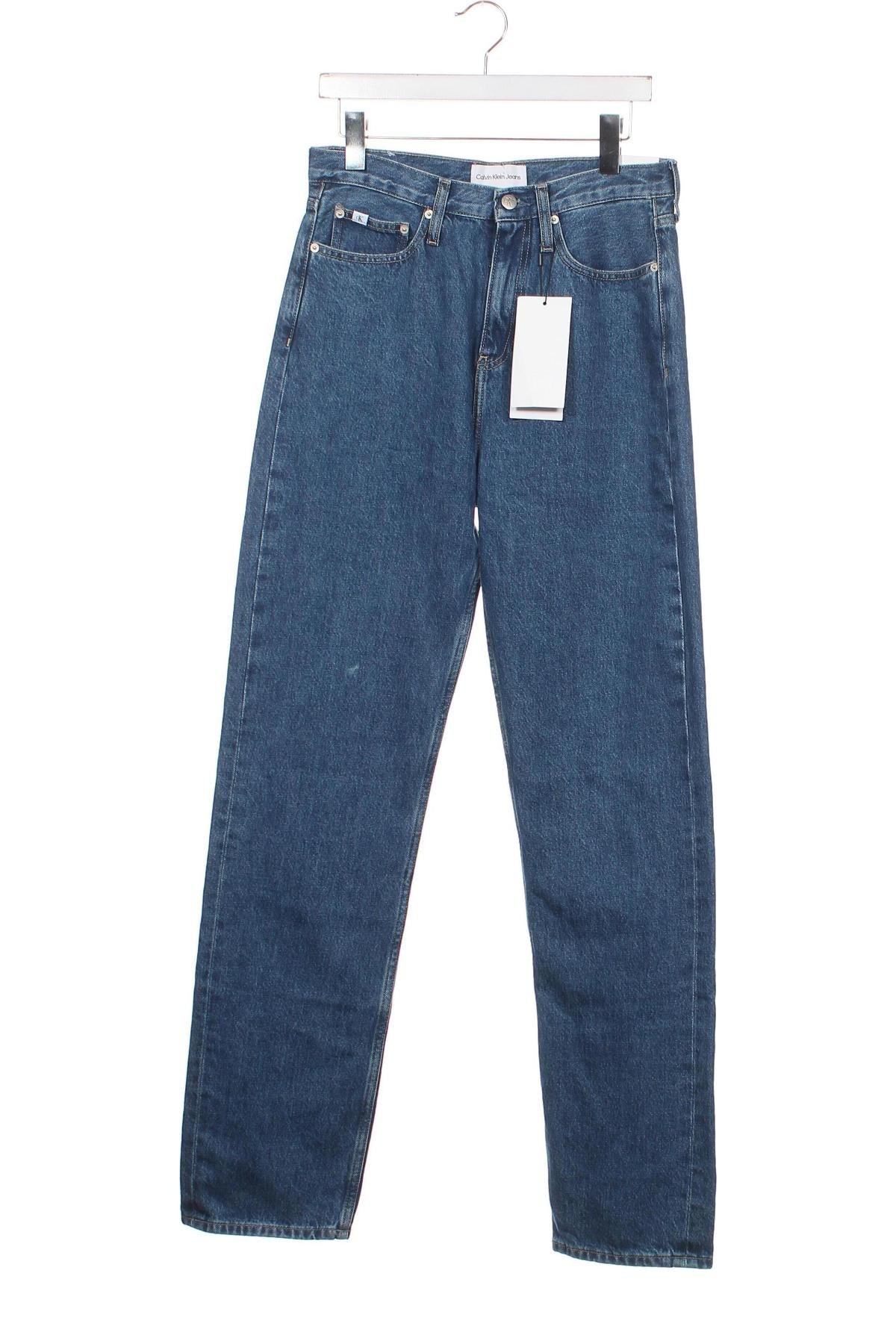 Дамски дънки Calvin Klein Jeans, Размер L, Цвят Син, Цена 81,60 лв.