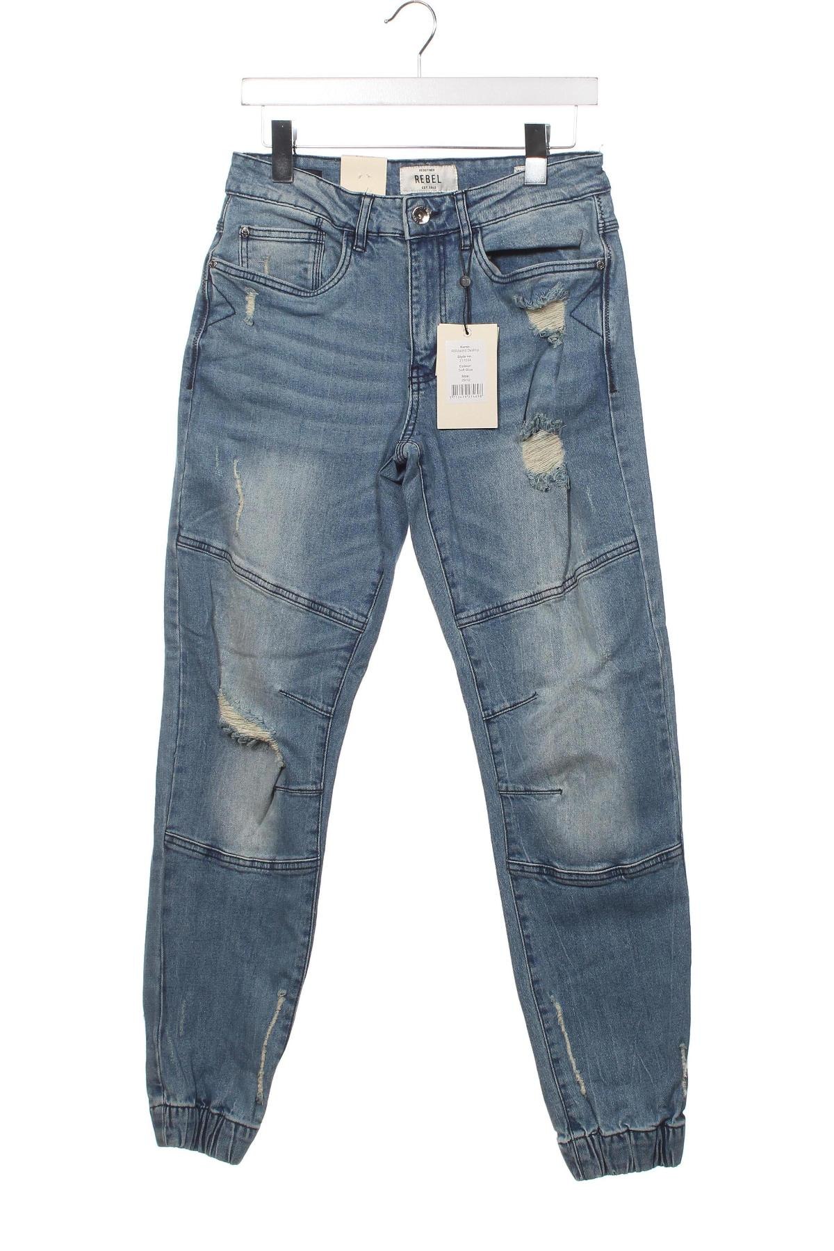 Herren Jeans Rebel, Größe S, Farbe Blau, Preis 13,04 €