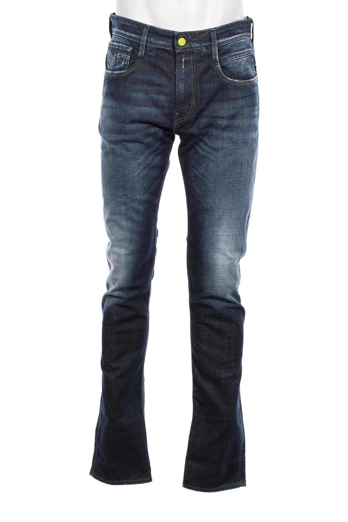 Męskie jeansy Replay, Rozmiar L, Kolor Niebieski, Cena 422,55 zł