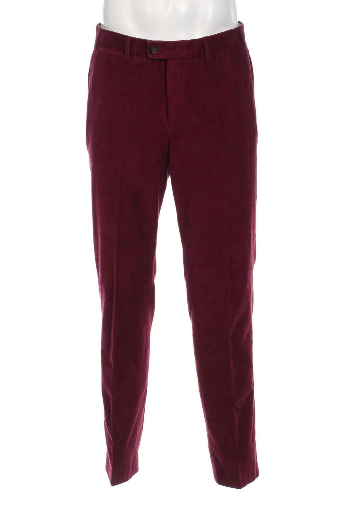 Pantaloni raiați de bărbați Hiltl, Mărime L, Culoare Roșu, Preț 91,18 Lei