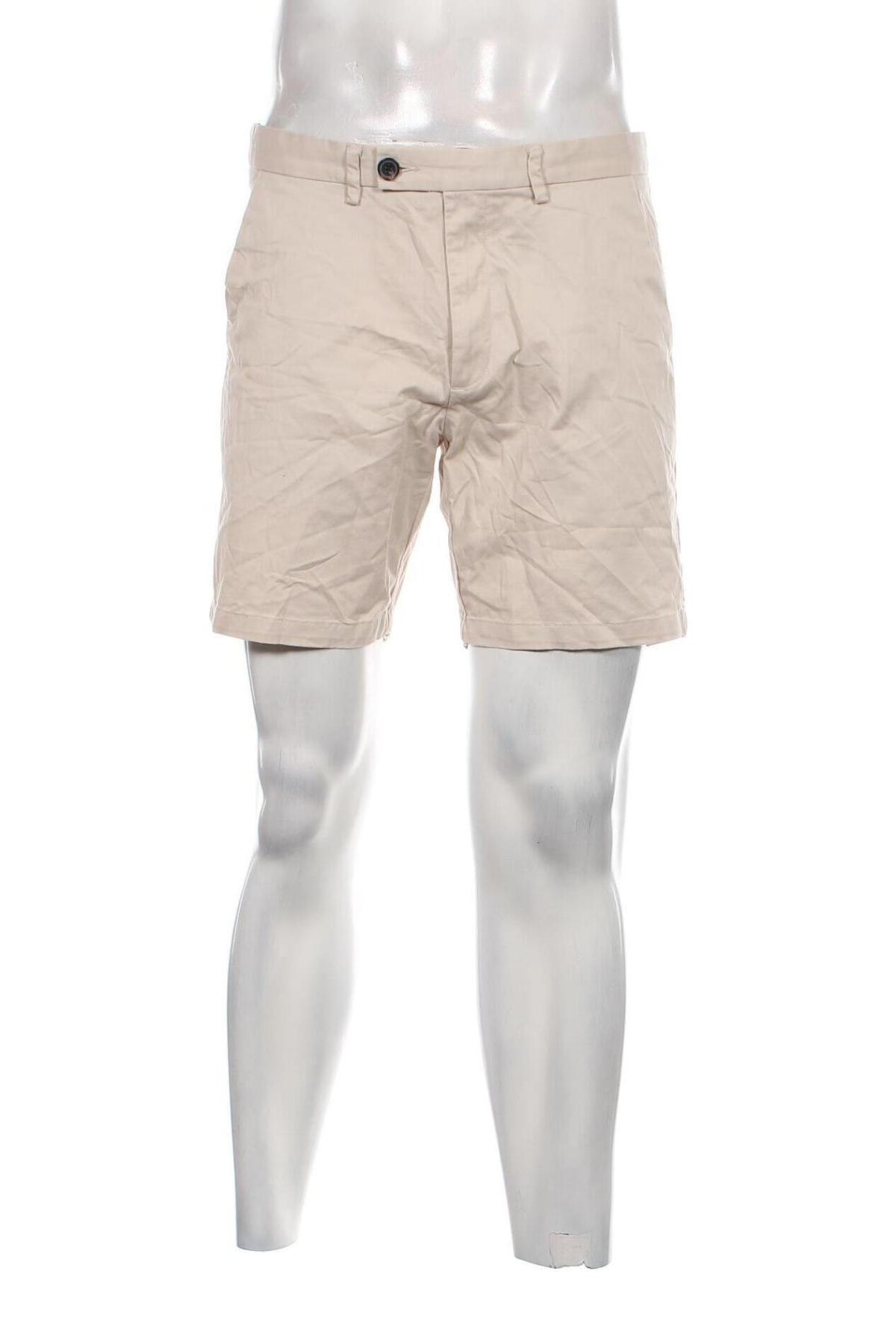 Мъжки къс панталон Dressmann, Размер L, Цвят Бежов, Цена 20,00 лв.