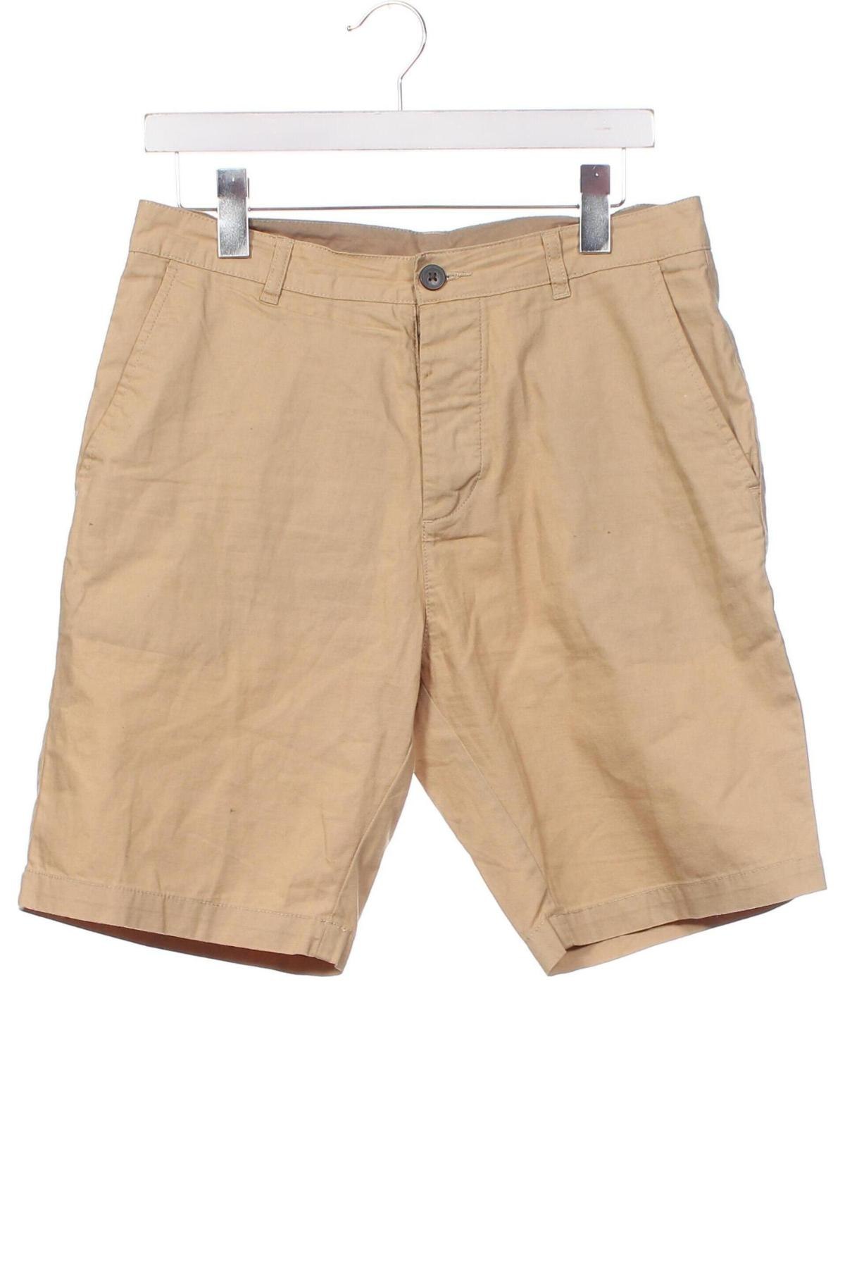 Мъжки къс панталон H&M Divided, Размер S, Цвят Бежов, Цена 25,00 лв.