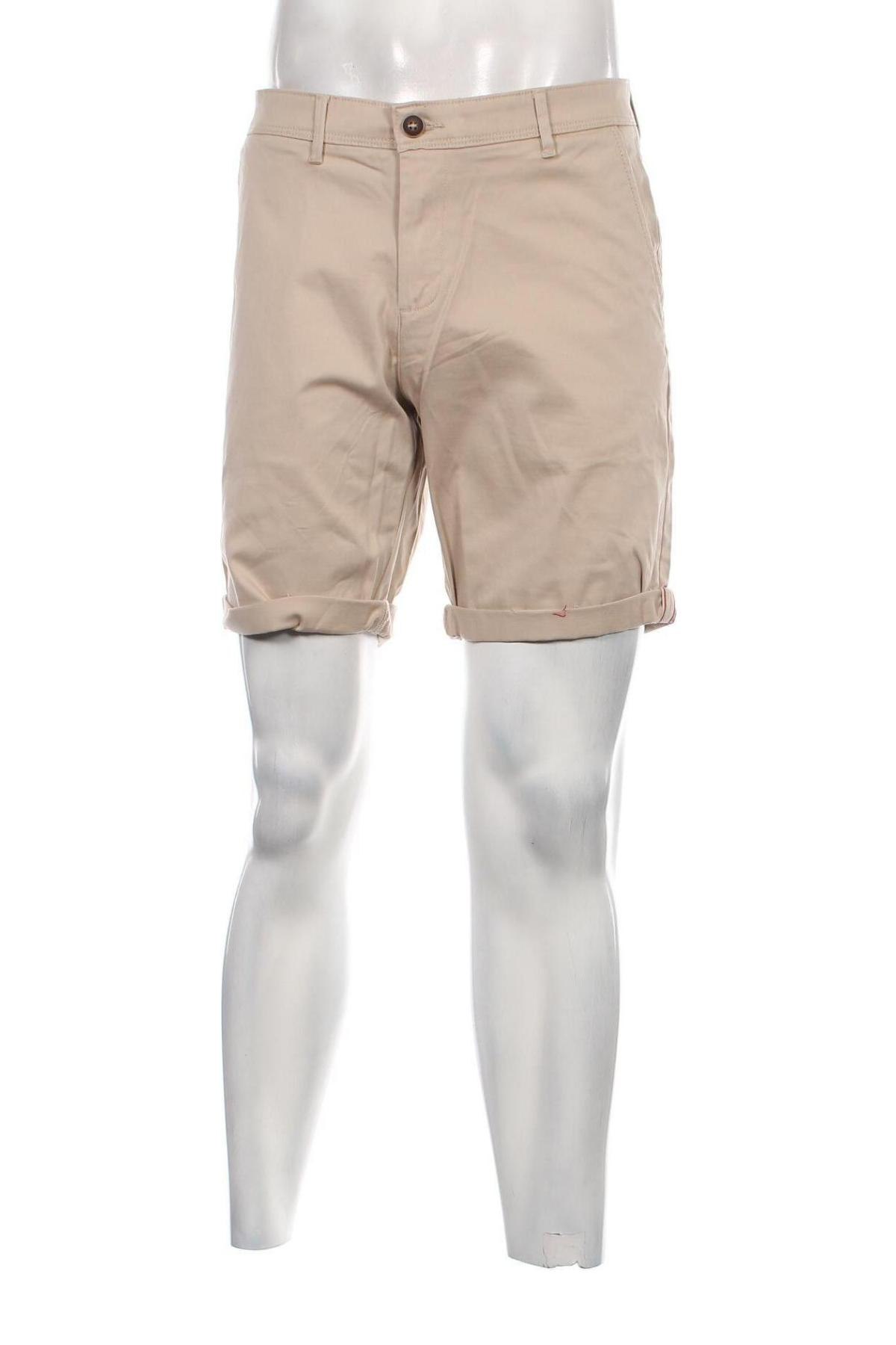 Ανδρικό κοντό παντελόνι Jack & Jones, Μέγεθος L, Χρώμα  Μπέζ, Τιμή 27,84 €