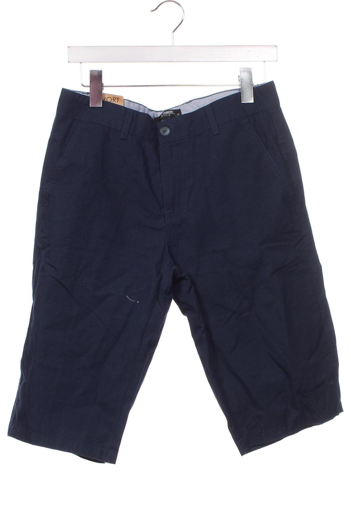 Мъжки къс панталон LC Waikiki, Размер S, Цвят Син, Цена 35,00 лв.