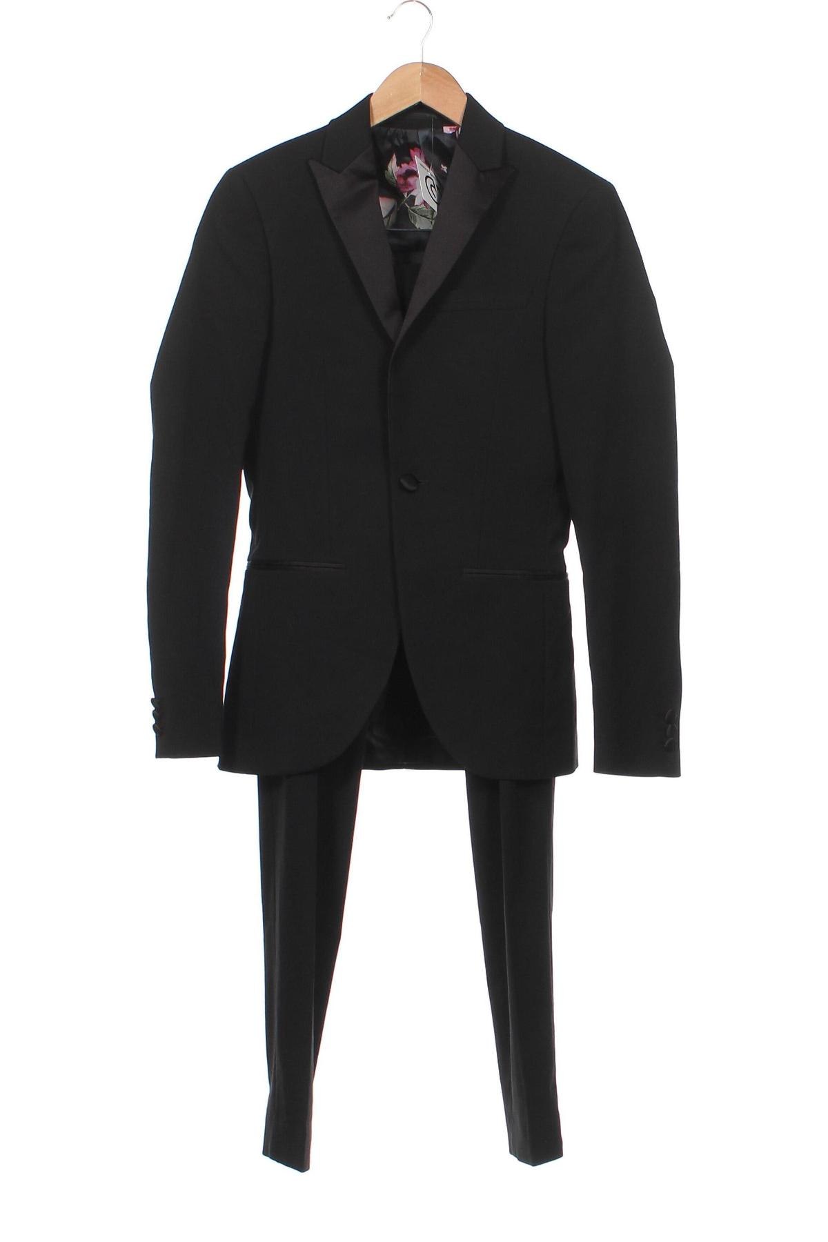 Ανδρικό κοστούμι, Μέγεθος S, Χρώμα Μαύρο, Τιμή 71,65 €