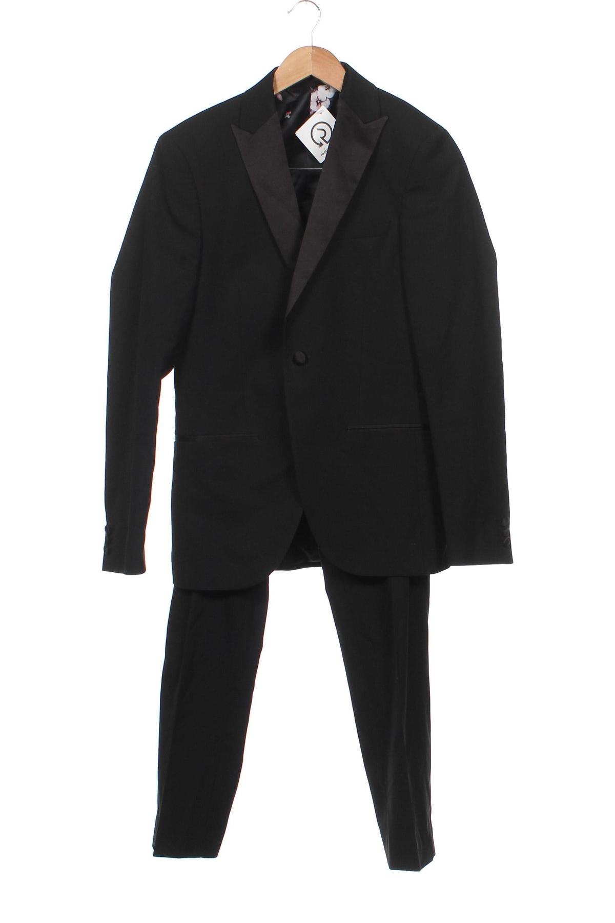 Мъжки костюм Isaac Dewhirst, Размер M, Цвят Черен, Цена 137,25 лв.