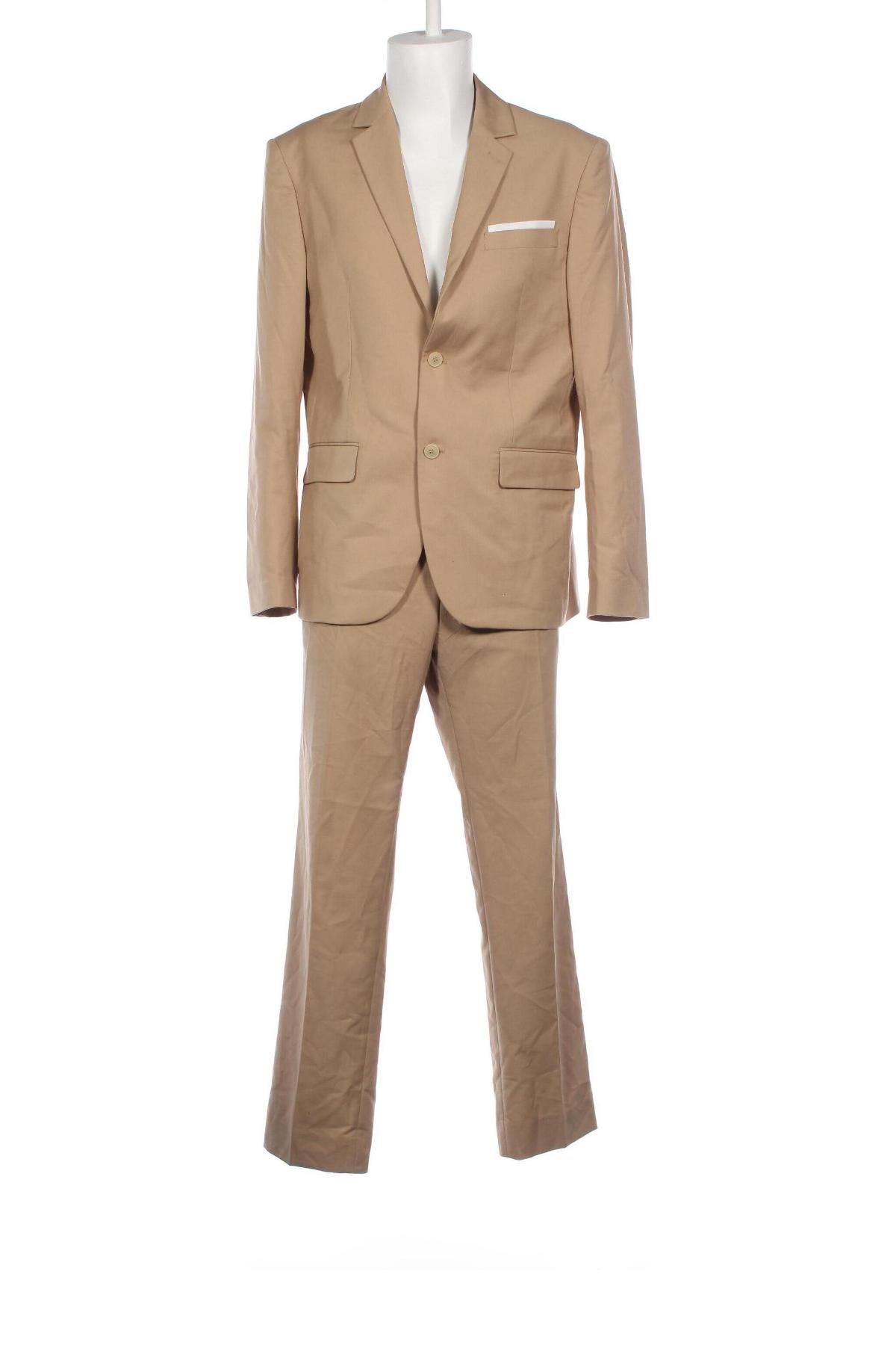 Ανδρικό κοστούμι Pier One, Μέγεθος XL, Χρώμα  Μπέζ, Τιμή 65,20 €