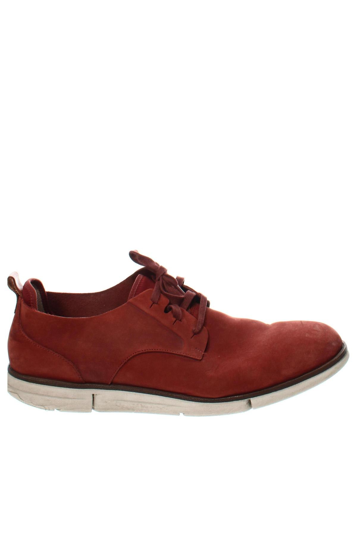Мъжки обувки Clarks, Размер 46, Цвят Червен, Цена 67,82 лв.