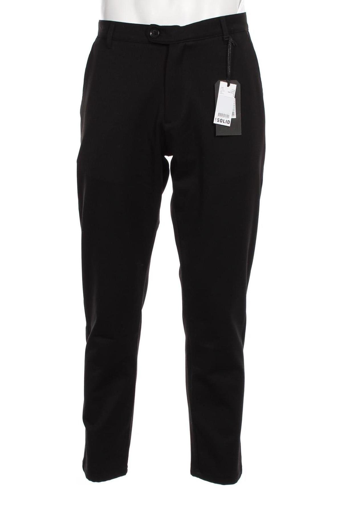 Мъжки панталон ! Solid, Размер L, Цвят Черен, Цена 17,40 лв.