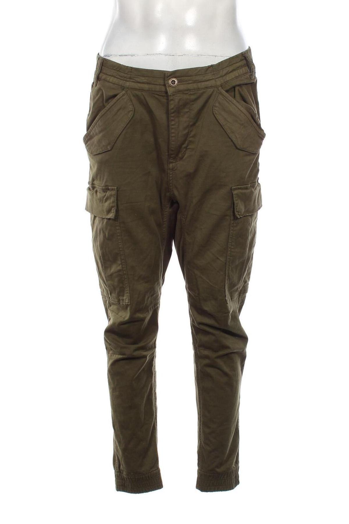Pantaloni de bărbați Alpha Industries, Mărime M, Culoare Verde, Preț 434,21 Lei