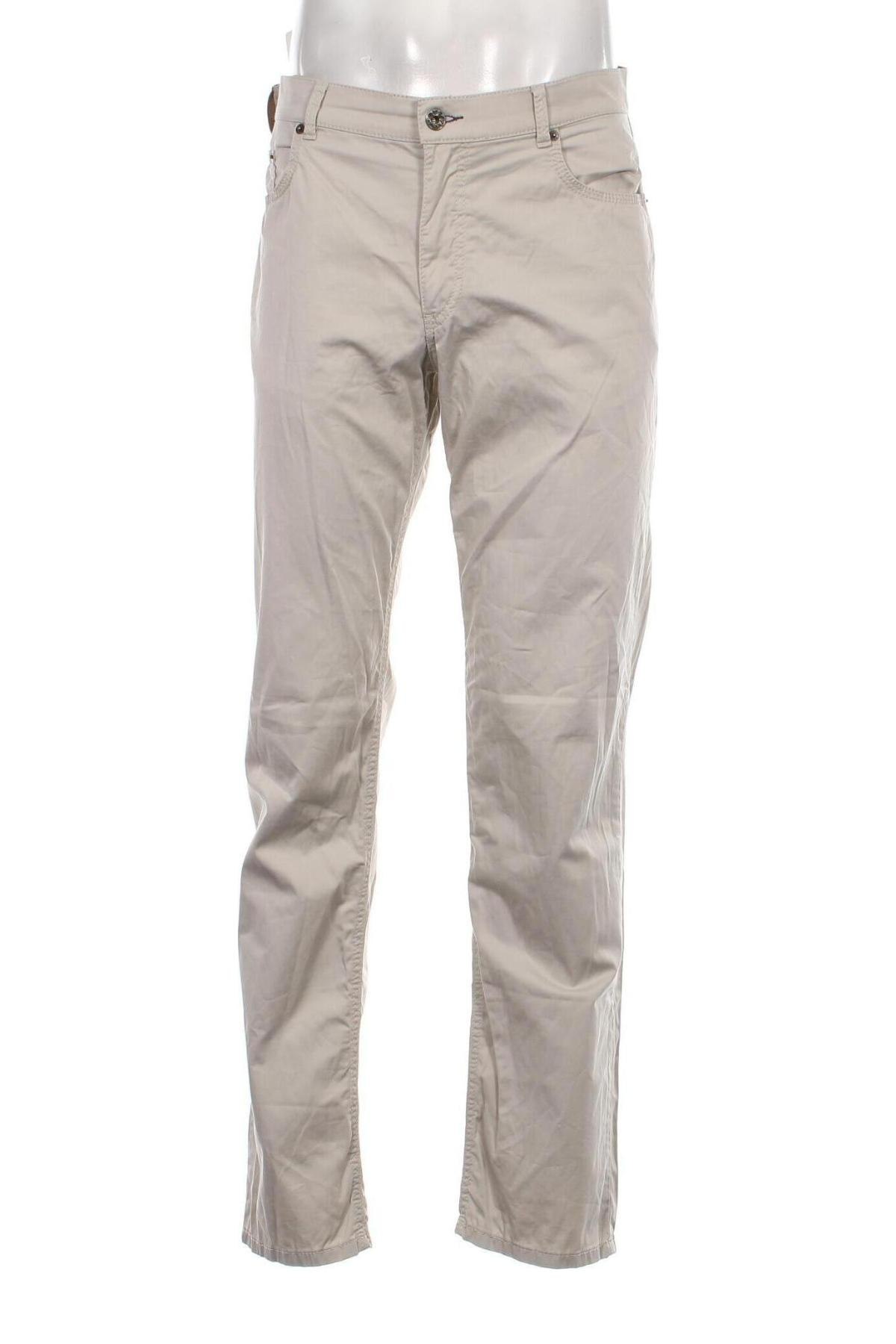 Мъжки панталон Brax, Размер L, Цвят Бежов, Цена 44,00 лв.