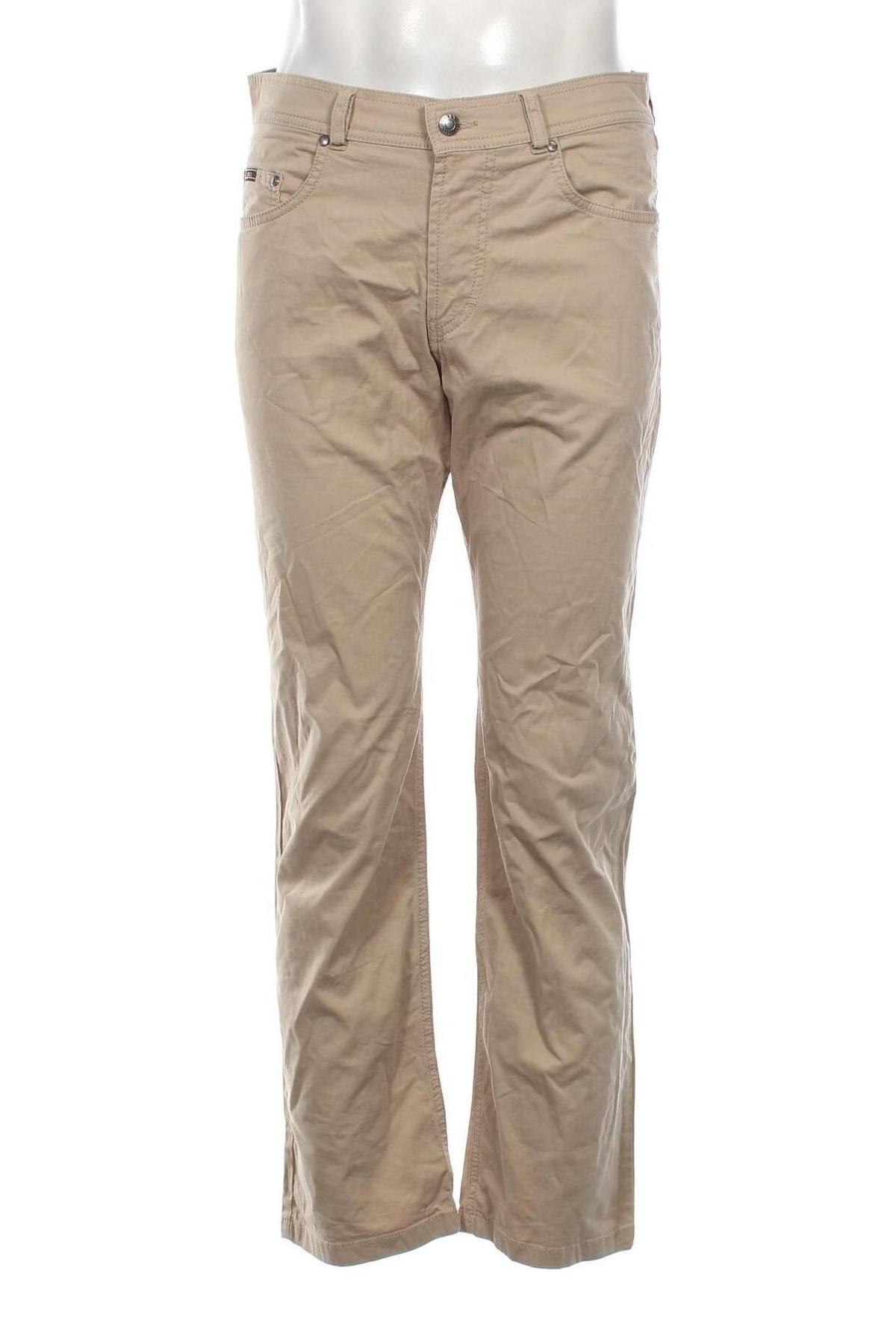 Мъжки панталон Brax, Размер M, Цвят Бежов, Цена 14,96 лв.