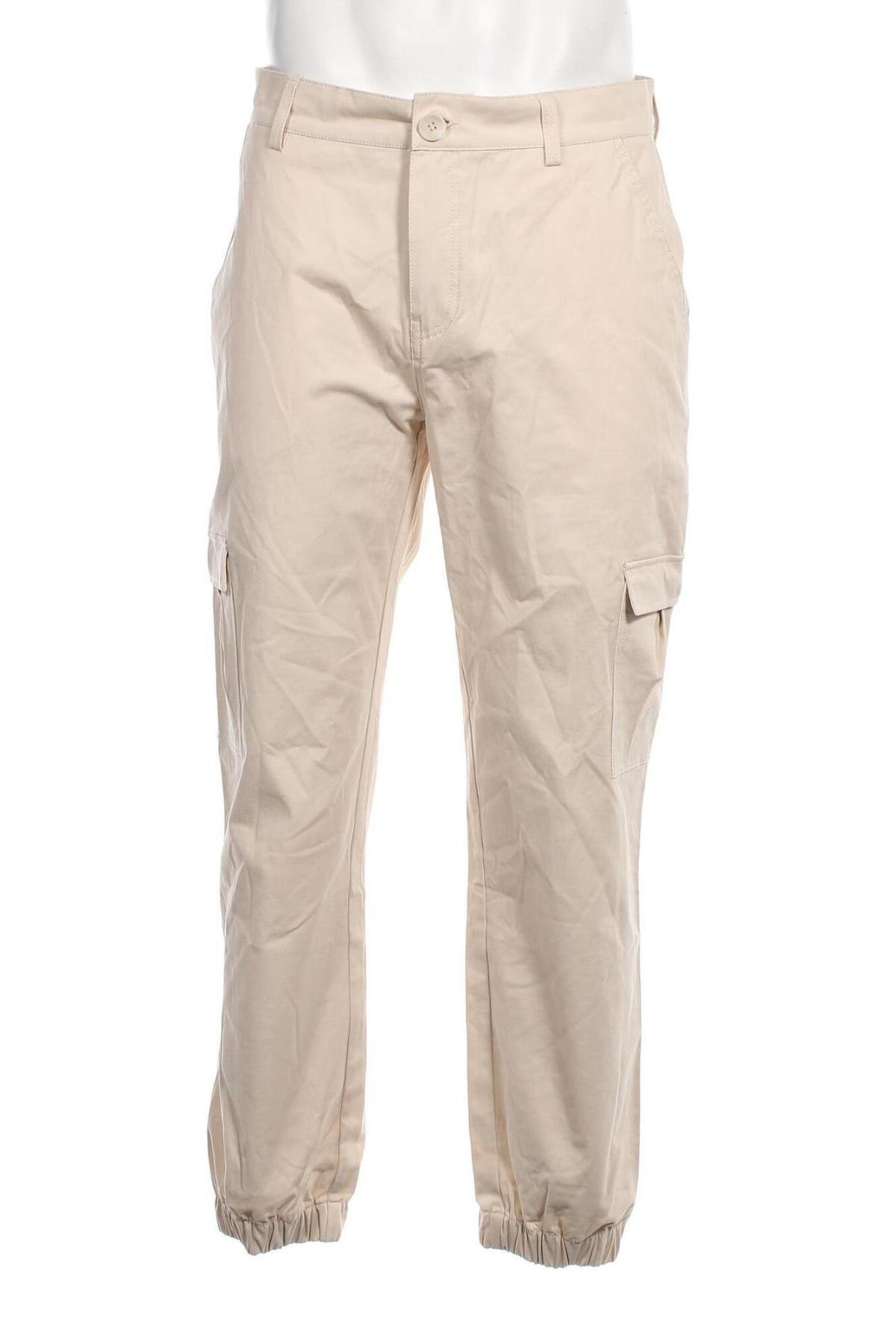Ανδρικό παντελόνι Dan Fox X About You, Μέγεθος L, Χρώμα  Μπέζ, Τιμή 10,76 €