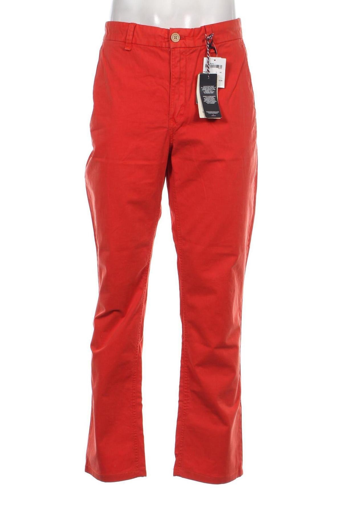 Мъжки панталон Hilfiger Denim, Размер XL, Цвят Червен, Цена 78,57 лв.