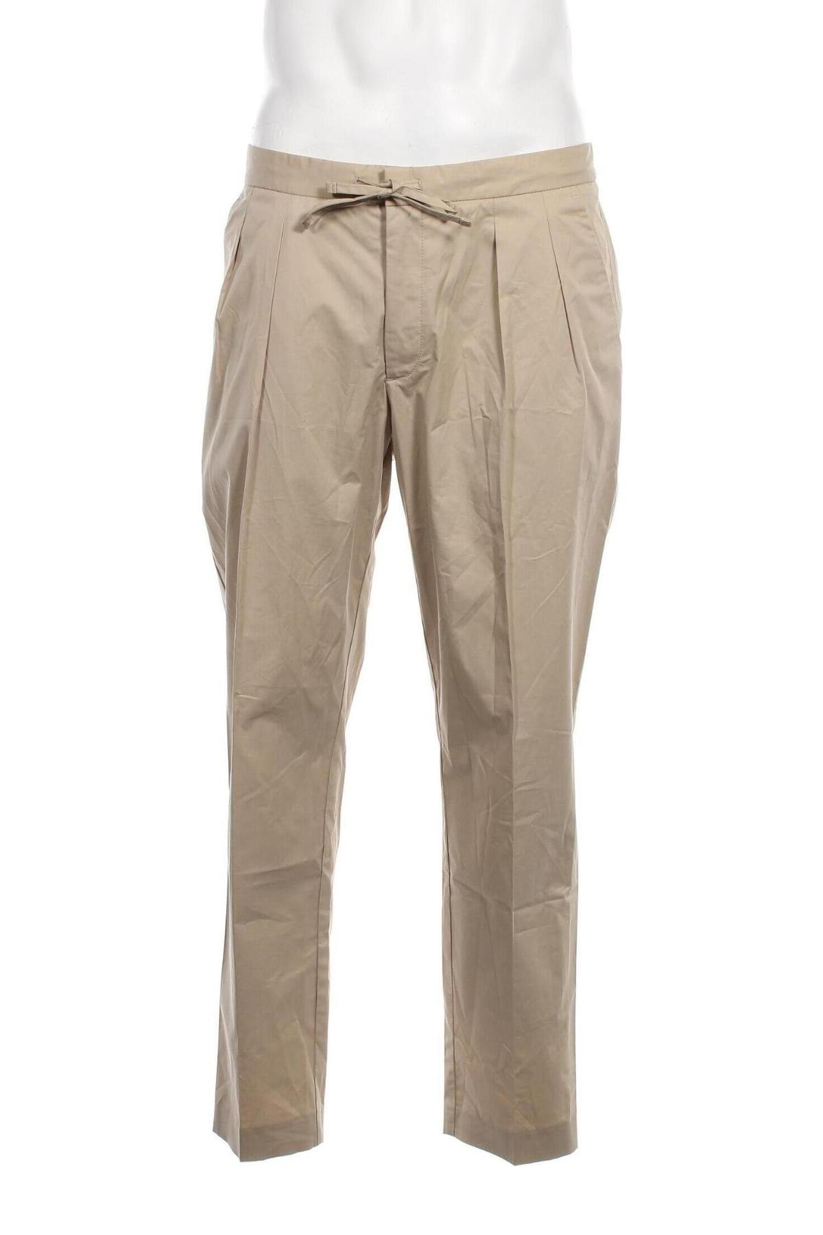 Pantaloni de bărbați Hugo Boss, Mărime L, Culoare Bej, Preț 654,28 Lei