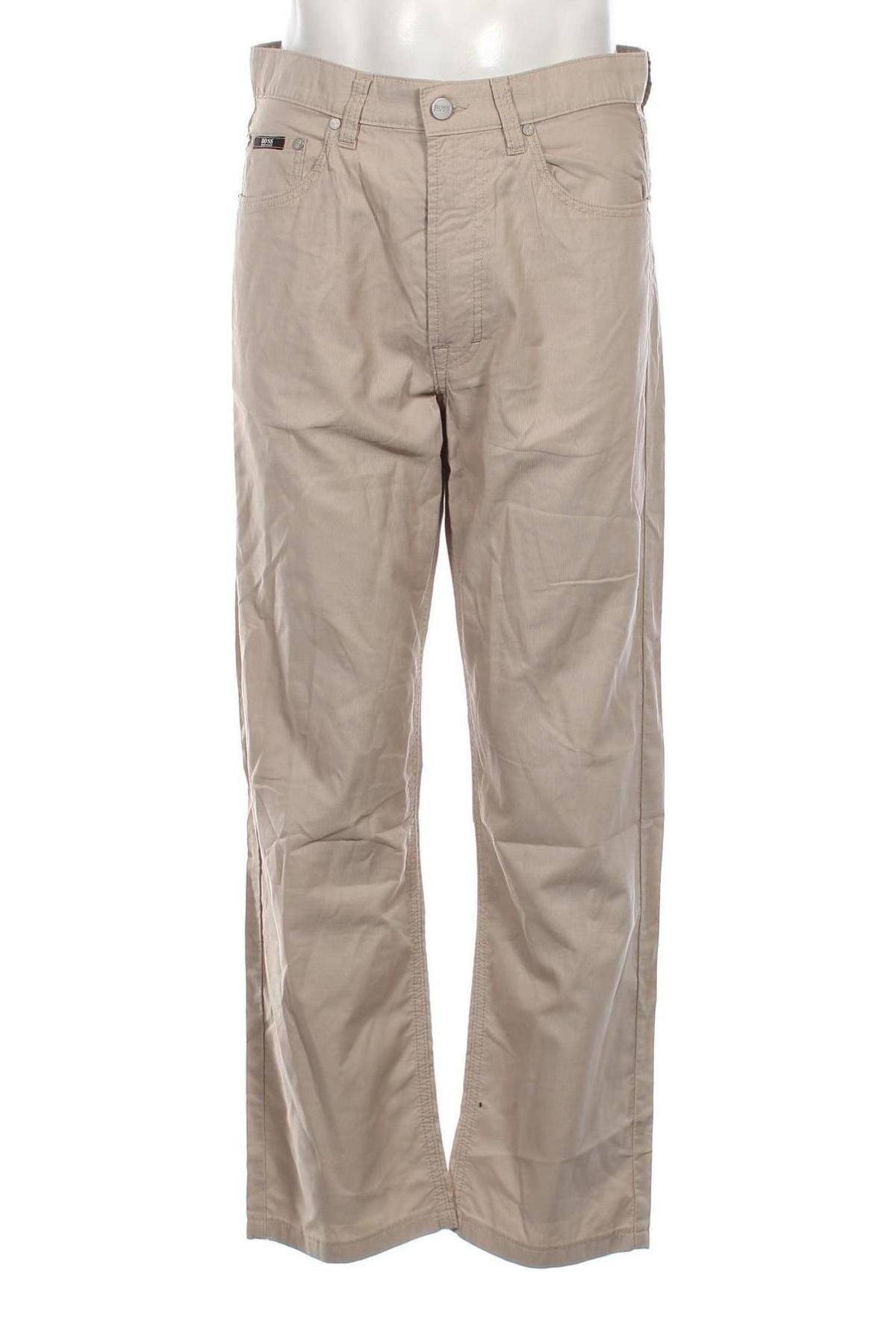 Pantaloni de bărbați Hugo Boss, Mărime M, Culoare Bej, Preț 132,17 Lei