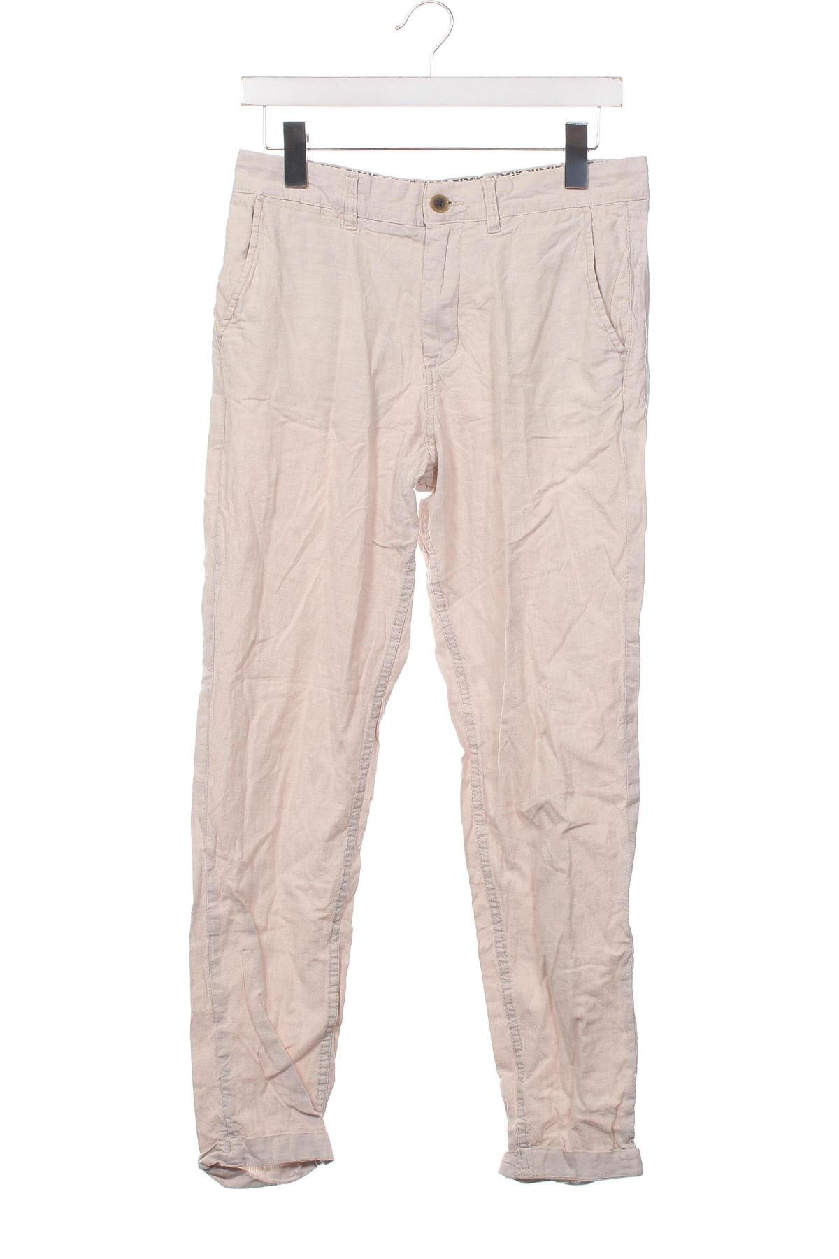 Мъжки панталон Jack & Jones, Размер S, Цвят Бежов, Цена 29,00 лв.