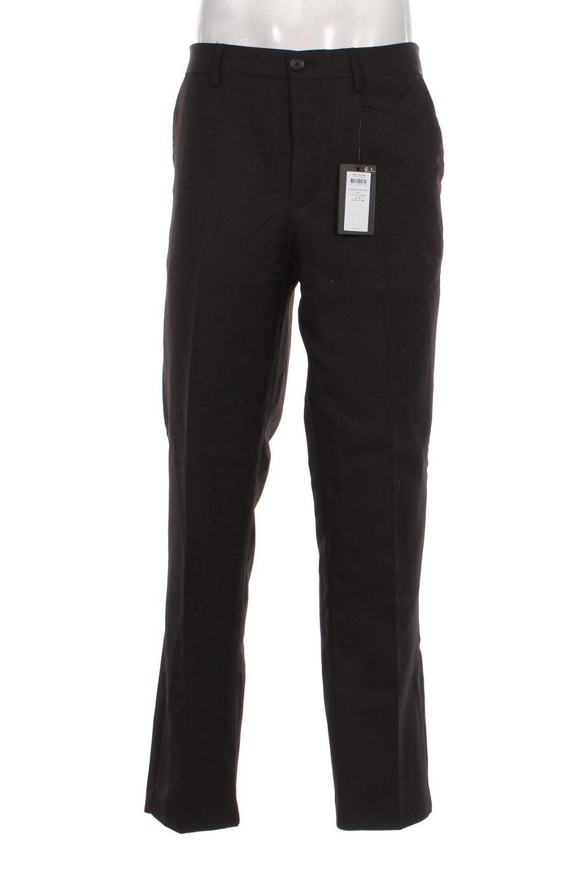 Мъжки панталон Only & Sons, Размер XL, Цвят Черен, Цена 26,22 лв.