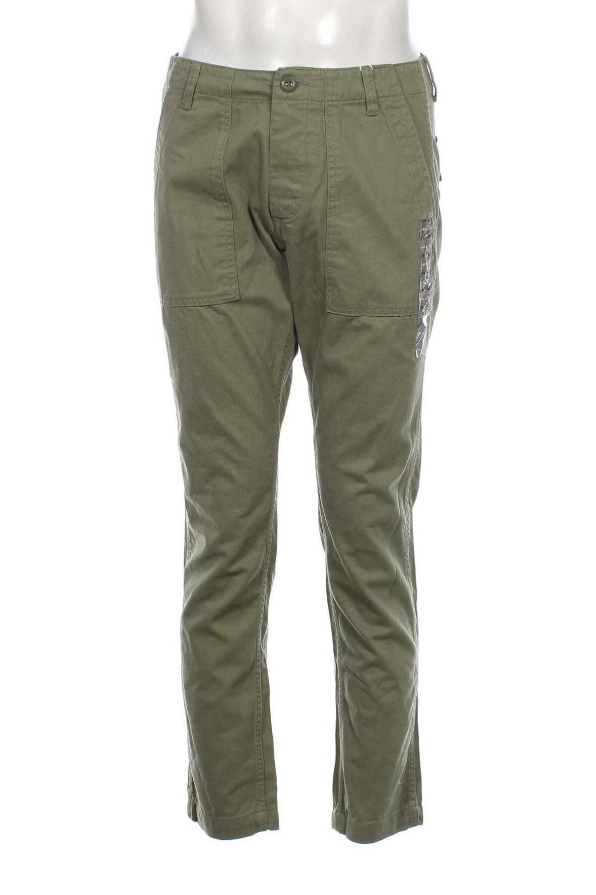 Pantaloni de bărbați Oviesse, Mărime M, Culoare Verde, Preț 62,04 Lei