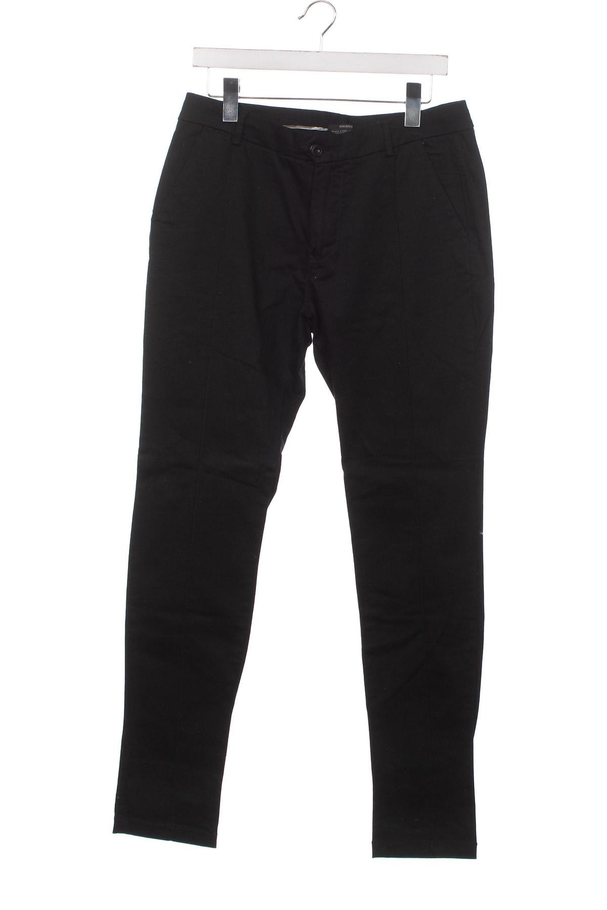Pantaloni de bărbați Pull&Bear, Mărime S, Culoare Negru, Preț 28,12 Lei