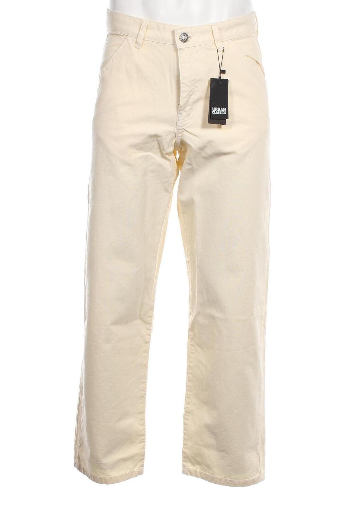 Pantaloni de bărbați Urban Classics, Mărime M, Culoare Bej, Preț 80,52 Lei