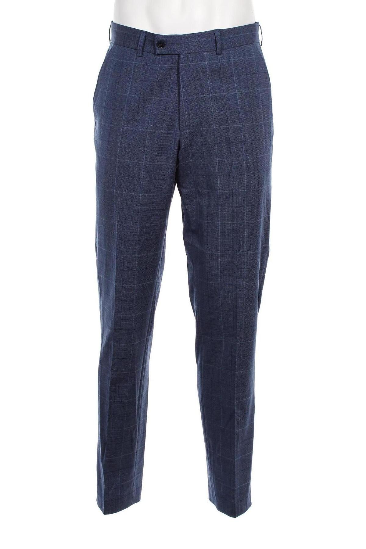 Мъжки панталон Walbusch, Размер M, Цвят Син, Цена 22,88 лв.