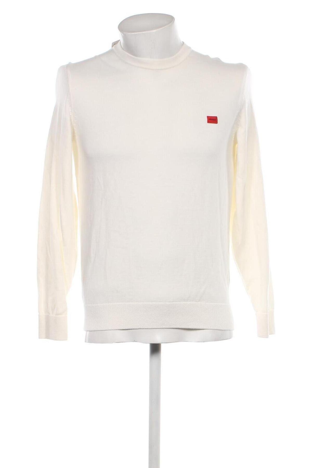 Мъжки пуловер Hugo Boss, Размер M, Цвят Бял, Цена 189,54 лв.
