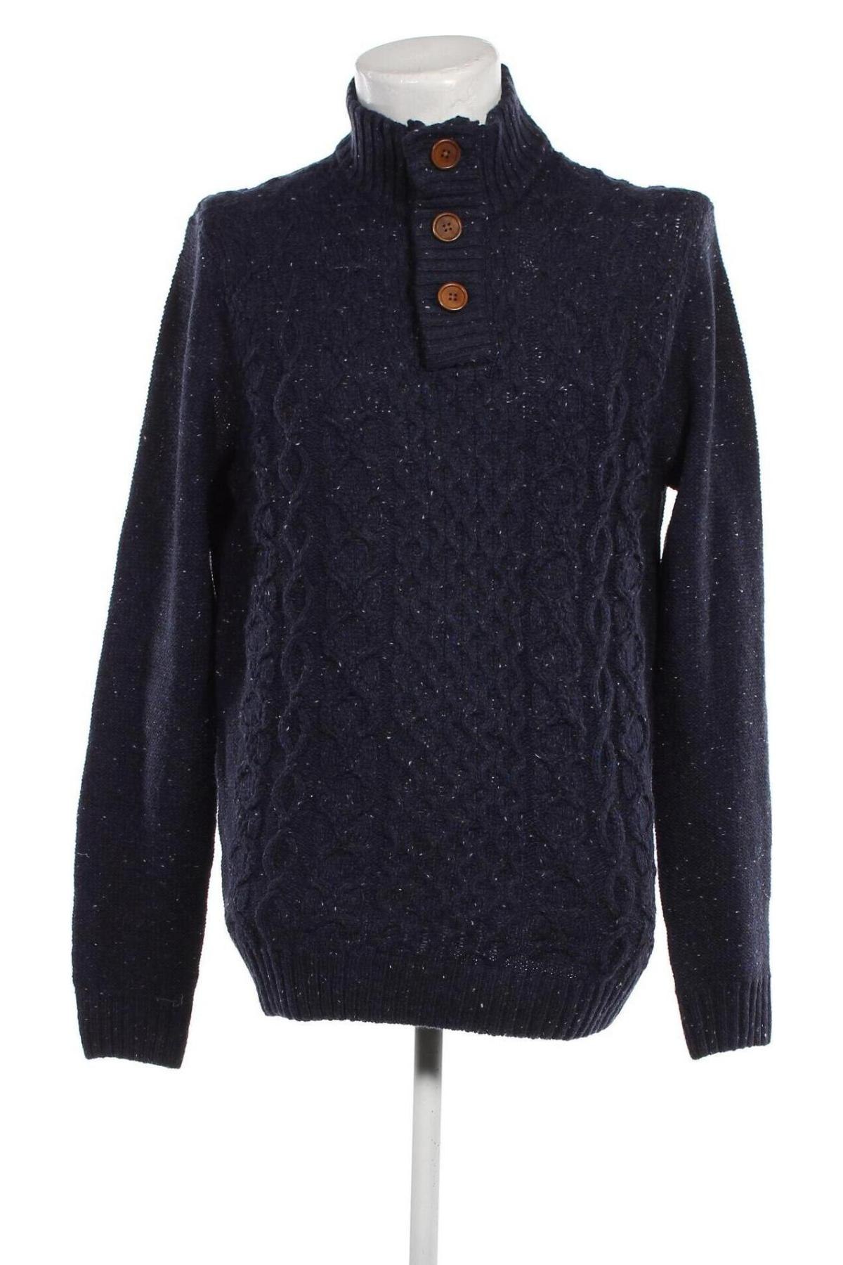 Ανδρικό πουλόβερ Pier One, Μέγεθος M, Χρώμα Μπλέ, Τιμή 13,75 €