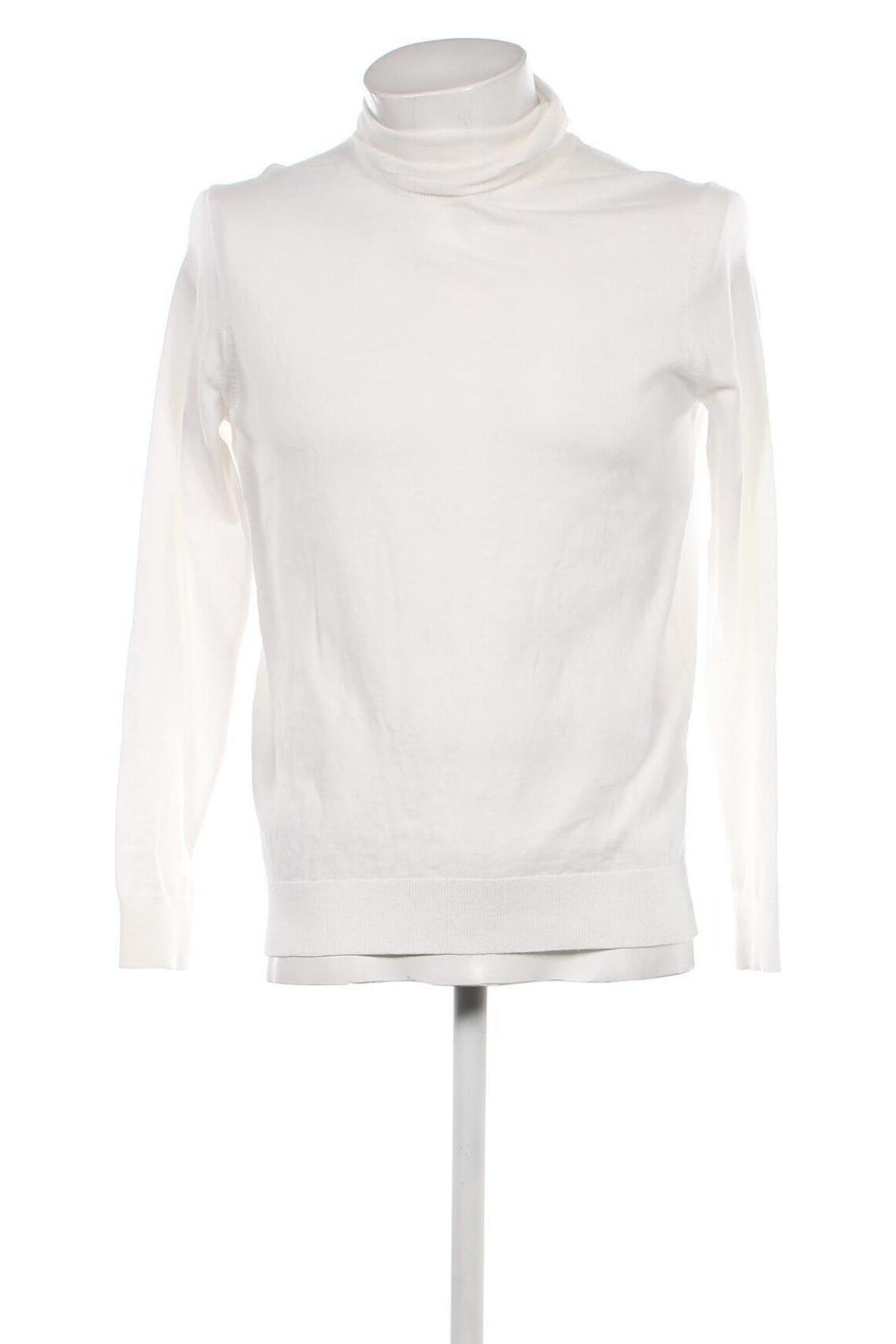 Ανδρικό πουλόβερ Pier One, Μέγεθος M, Χρώμα Λευκό, Τιμή 7,35 €