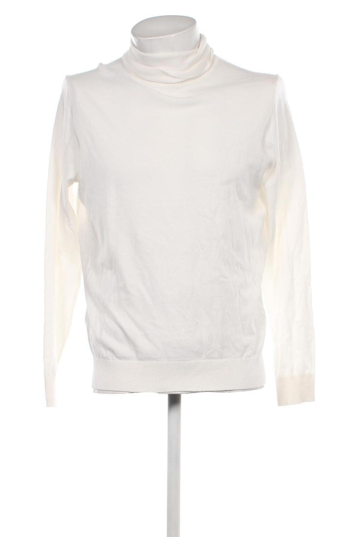 Ανδρικό πουλόβερ Pier One, Μέγεθος L, Χρώμα Λευκό, Τιμή 11,62 €
