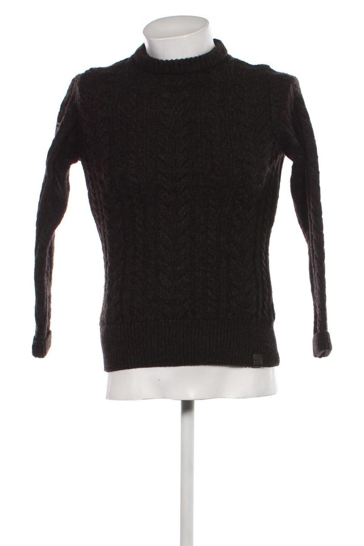 Мъжки пуловер Superdry, Размер XS, Цвят Кафяв, Цена 31,62 лв.