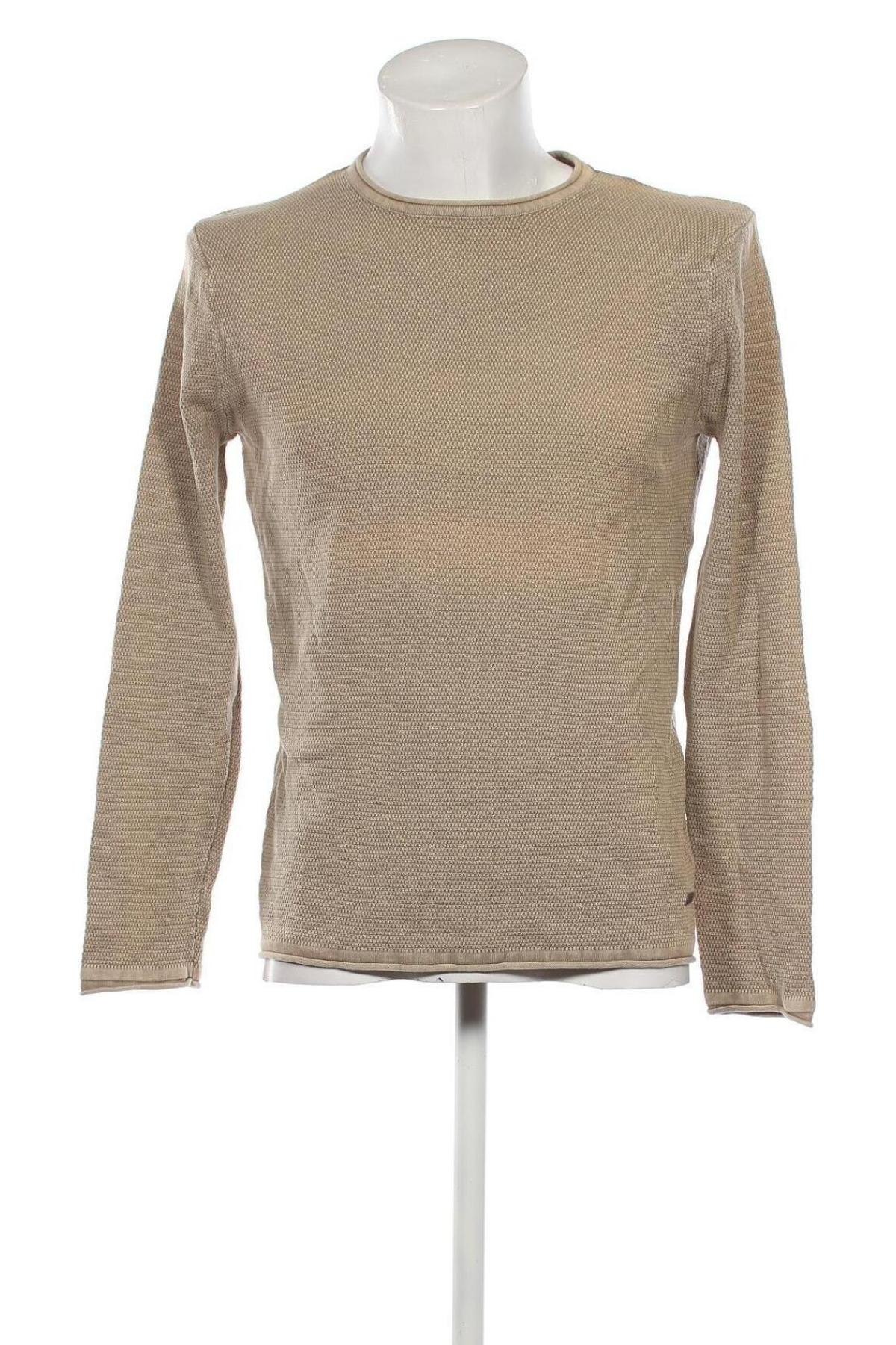 Мъжки пуловер Tom Tompson, Размер L, Цвят Бежов, Цена 11,89 лв.