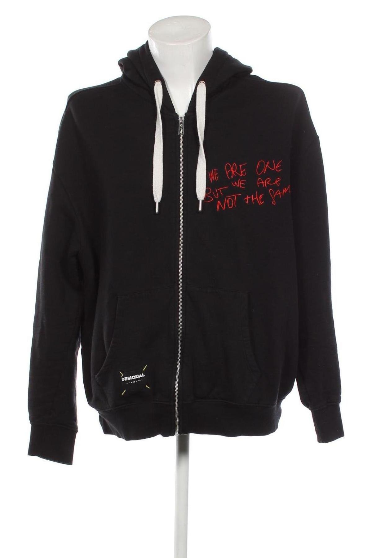 Herren Sweatshirt Desigual, Größe XL, Farbe Schwarz, Preis 60,31 €