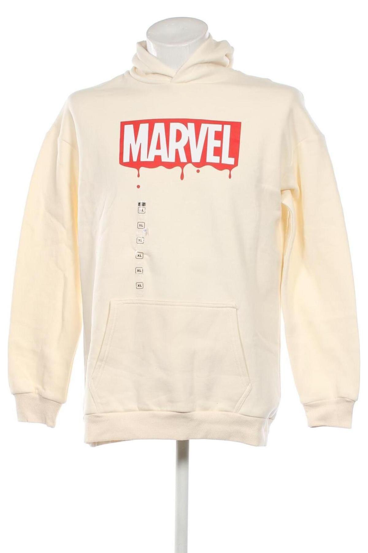 Herren Sweatshirt Marvel, Größe XL, Farbe Ecru, Preis 11,21 €
