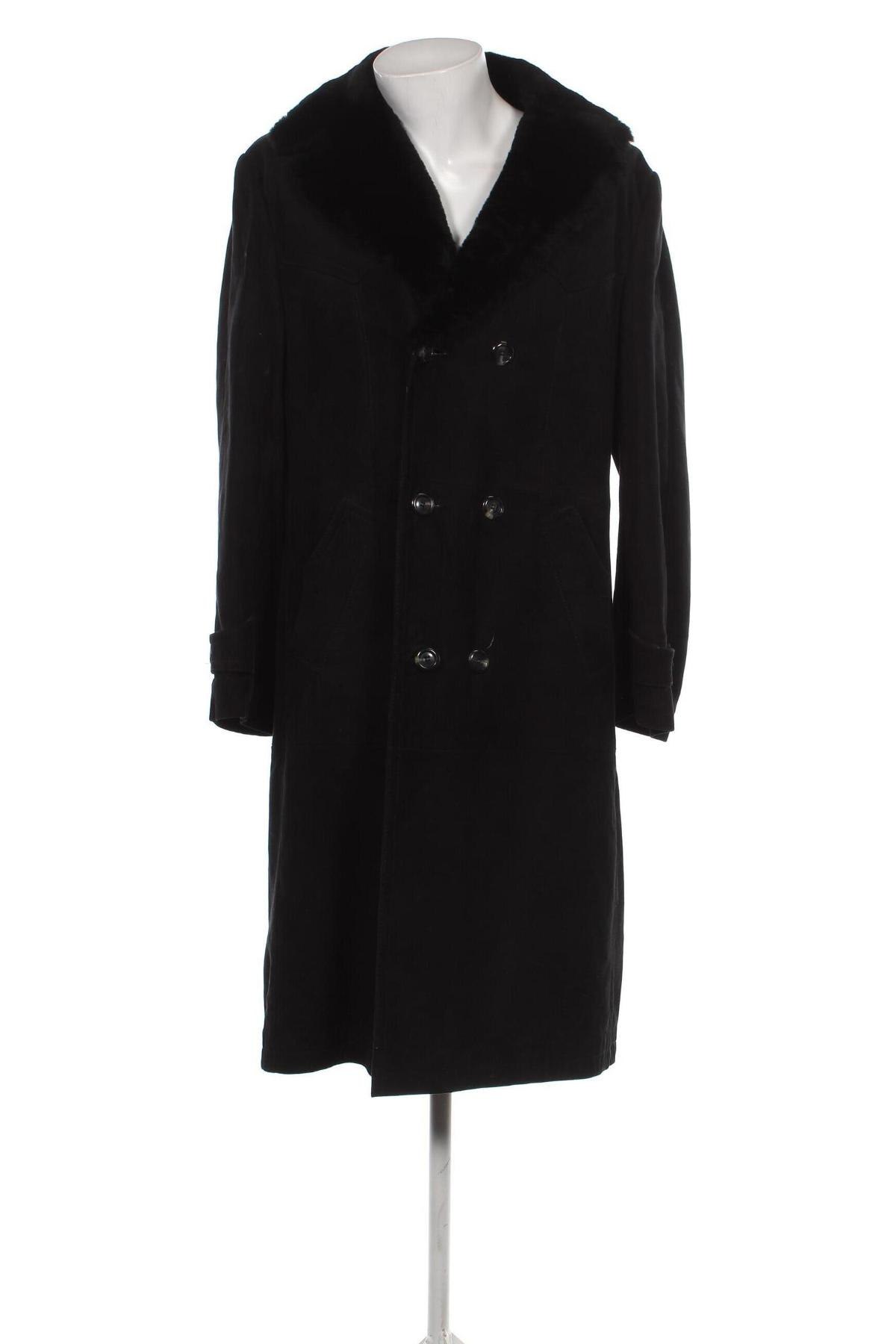 Pánský kožený kabát , Velikost L, Barva Černá, Cena  908,00 Kč