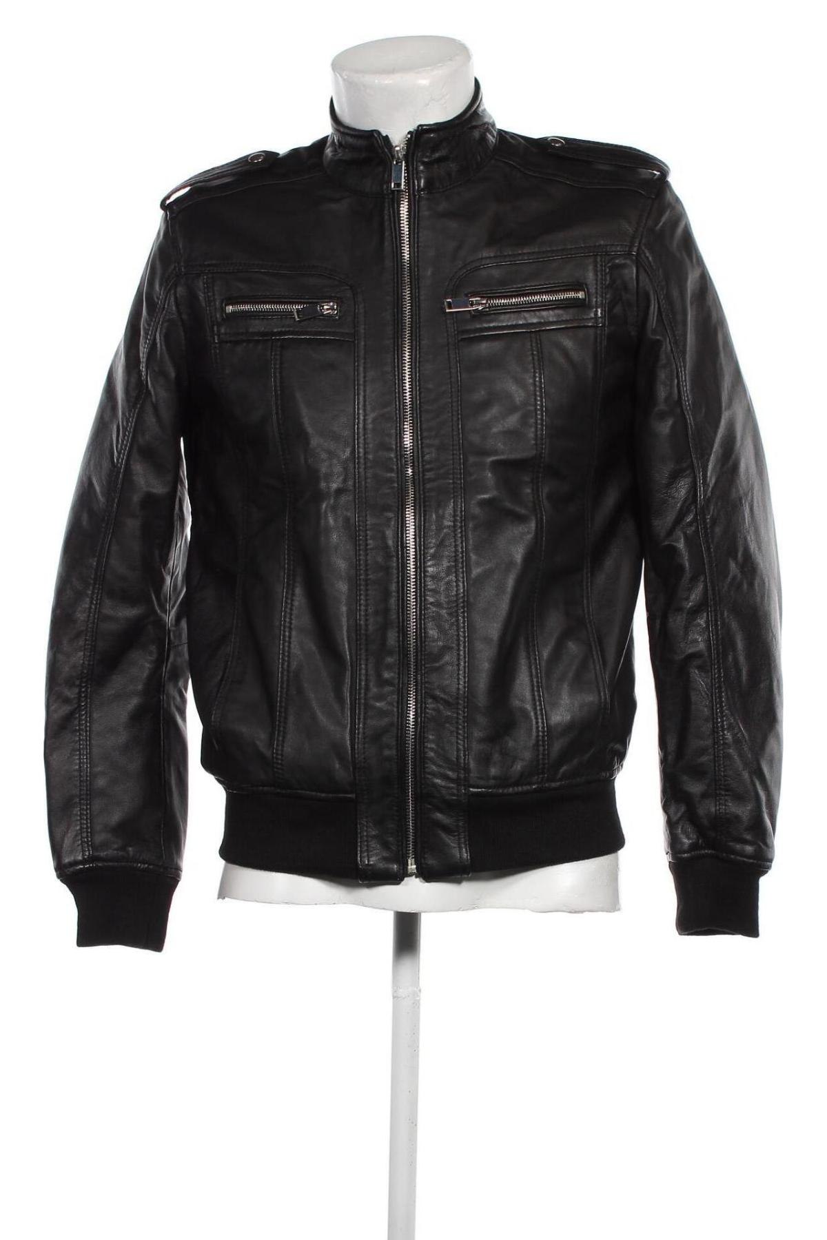 Pánska kožená bunda  Chyston, Veľkosť M, Farba Čierna, Cena  234,03 €