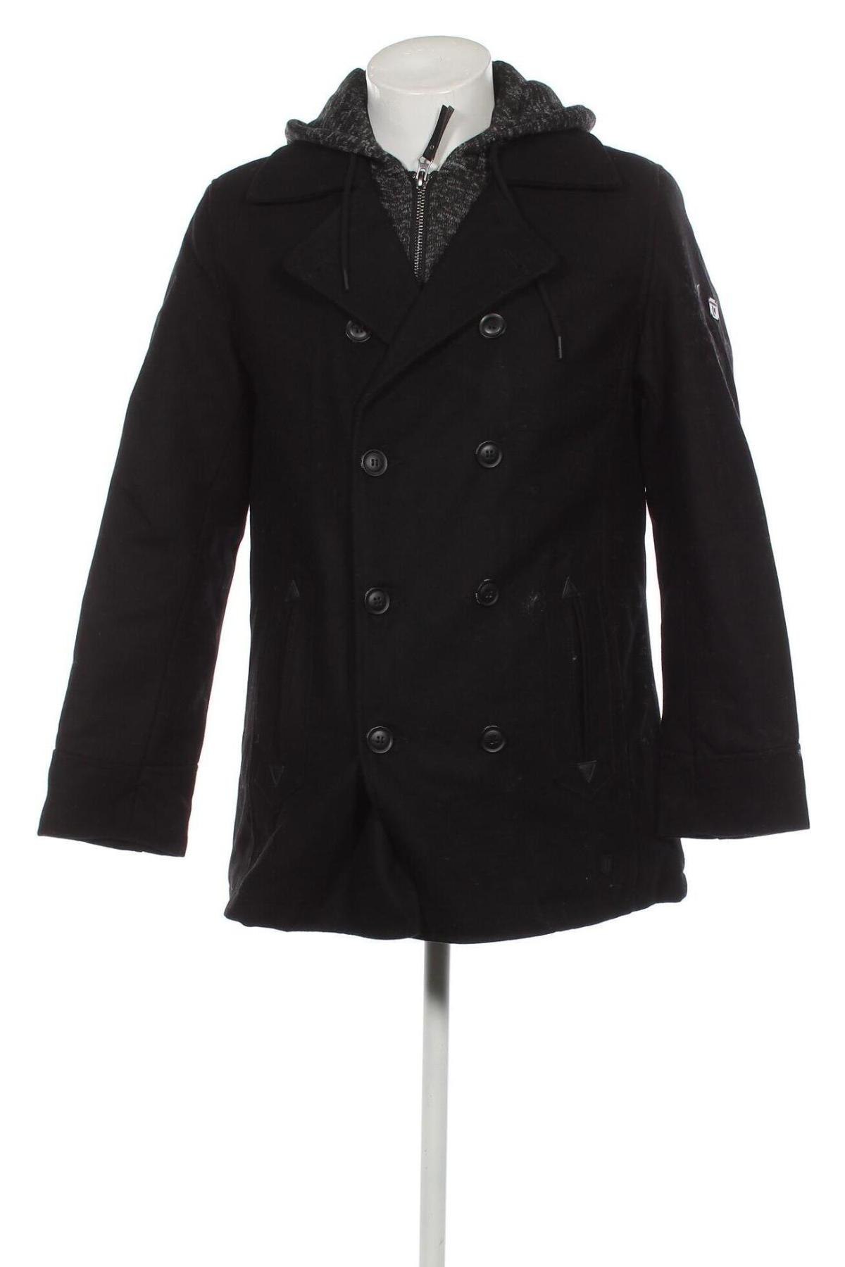 Ανδρικά παλτό Indigo, Μέγεθος M, Χρώμα Μαύρο, Τιμή 16,85 €
