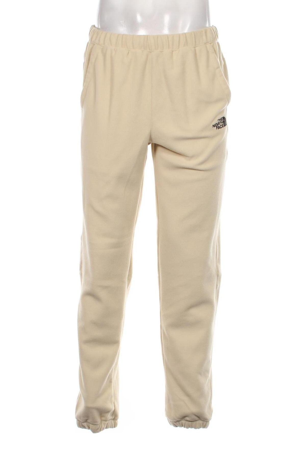 Pantaloni polar de bărbați The North Face, Mărime M, Culoare Ecru, Preț 358,55 Lei