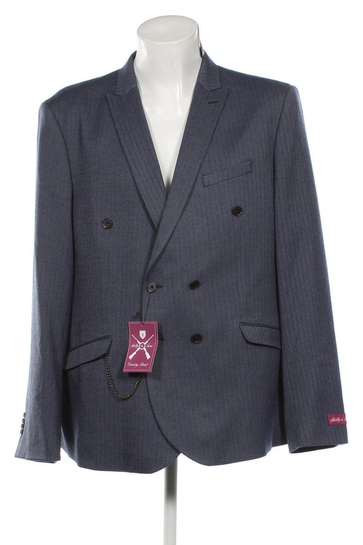 Ανδρικό σακάκι Shelby & Sons, Μέγεθος XL, Χρώμα Μπλέ, Τιμή 14,63 €