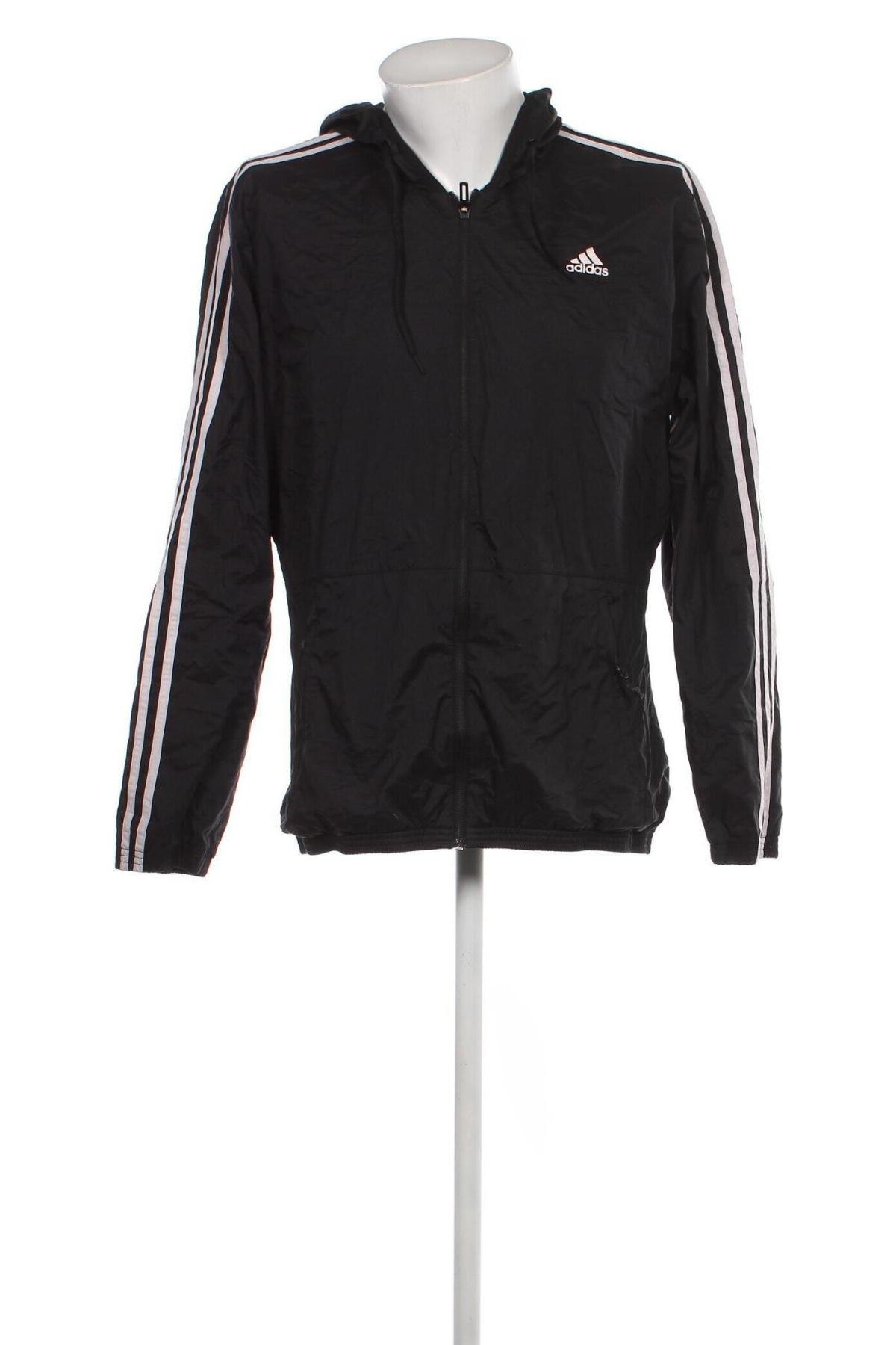 Мъжко яке Adidas, Размер L, Цвят Черен, Цена 68,00 лв.