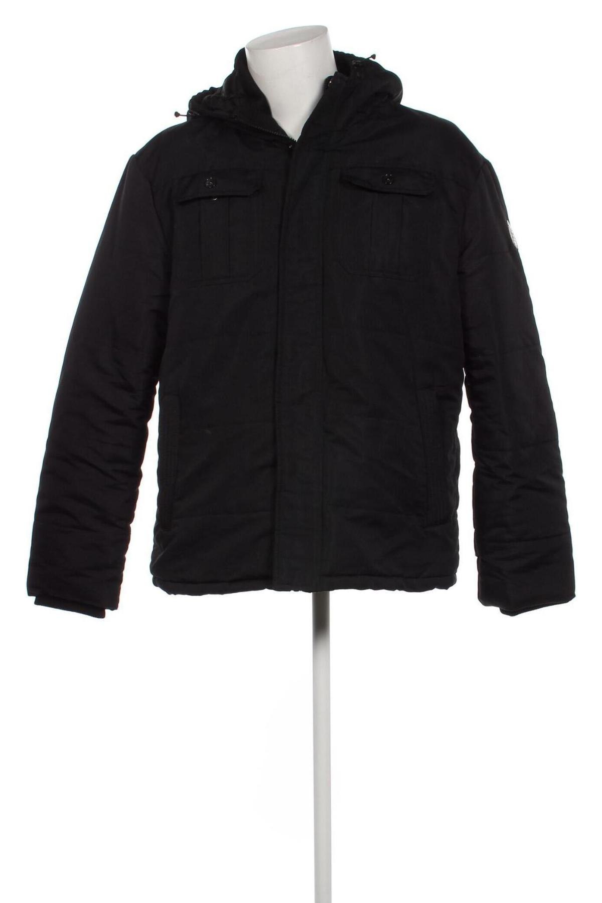 Ανδρικό μπουφάν Crosshatch, Μέγεθος XL, Χρώμα Μαύρο, Τιμή 21,67 €