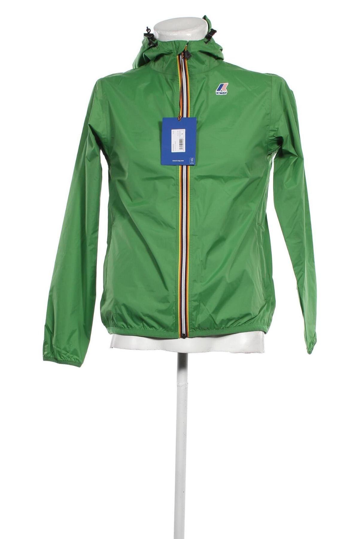 Pánska bunda  K-Way, Veľkosť S, Farba Zelená, Cena  23,10 €