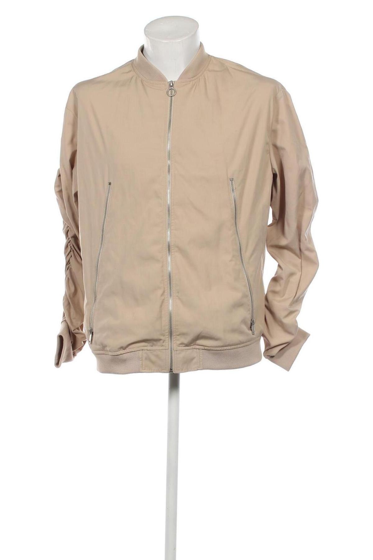 Ανδρικό μπουφάν Pull&Bear, Μέγεθος XL, Χρώμα  Μπέζ, Τιμή 29,69 €
