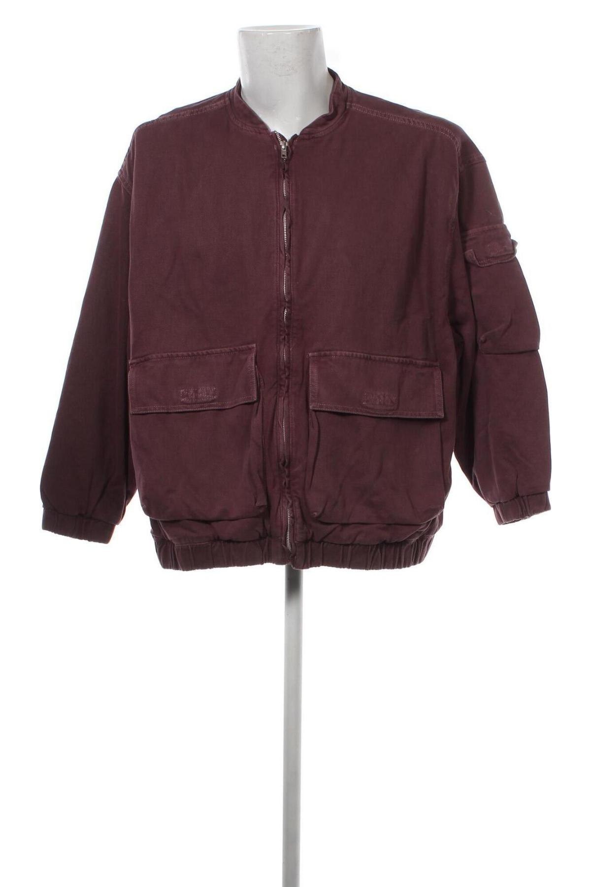 Ανδρικό μπουφάν Pull&Bear, Μέγεθος L, Χρώμα Βιολετί, Τιμή 21,83 €