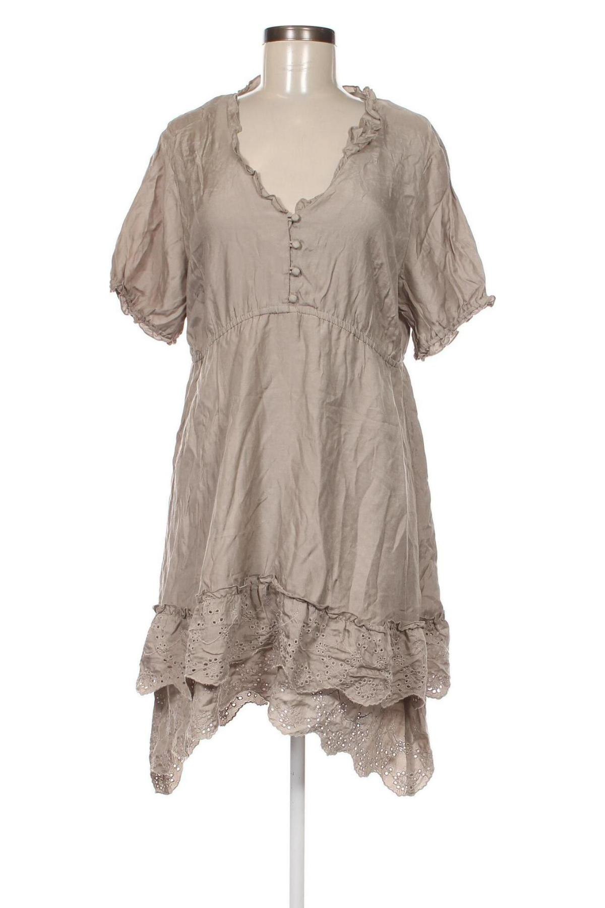 Φόρεμα Free Quent, Μέγεθος XL, Χρώμα  Μπέζ, Τιμή 17,45 €