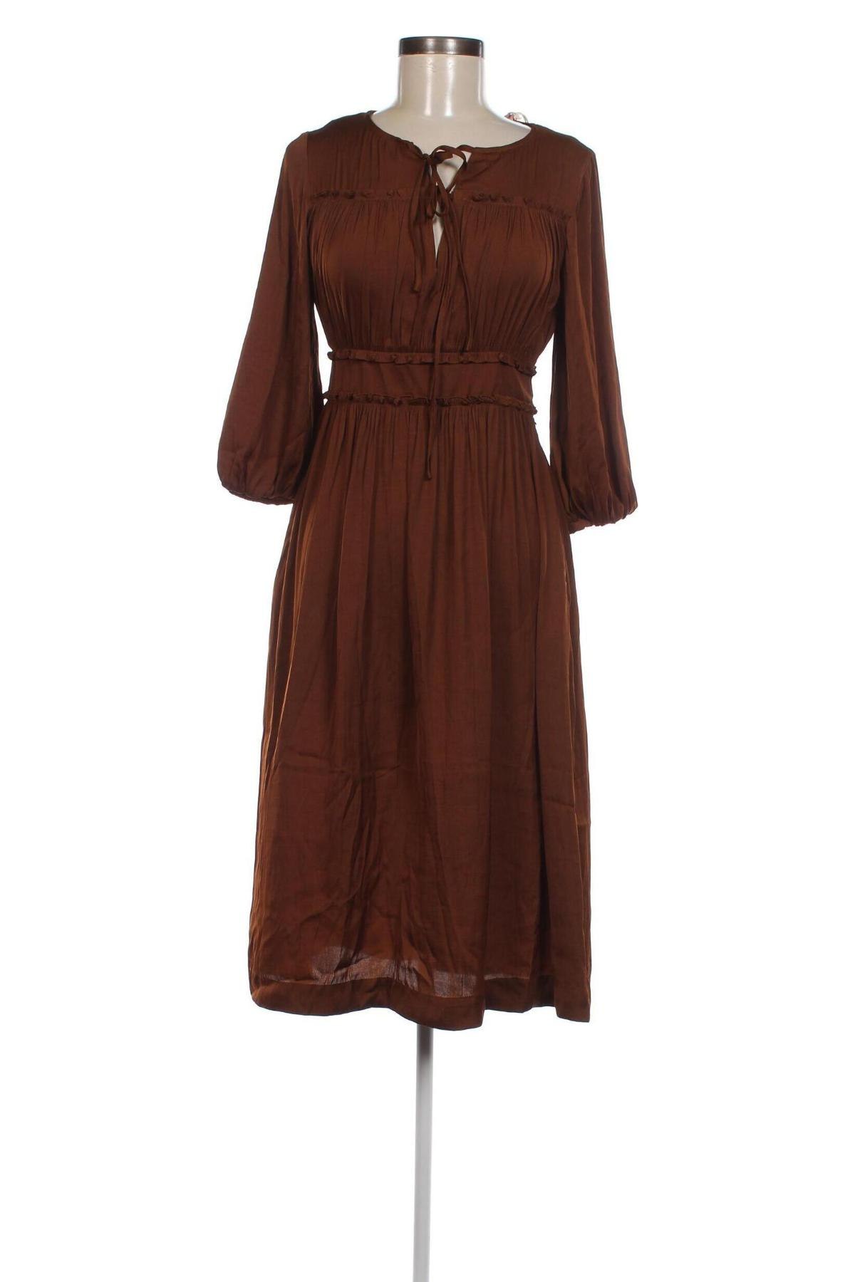 Kleid Maison Scotch, Größe XS, Farbe Braun, Preis 45,39 €