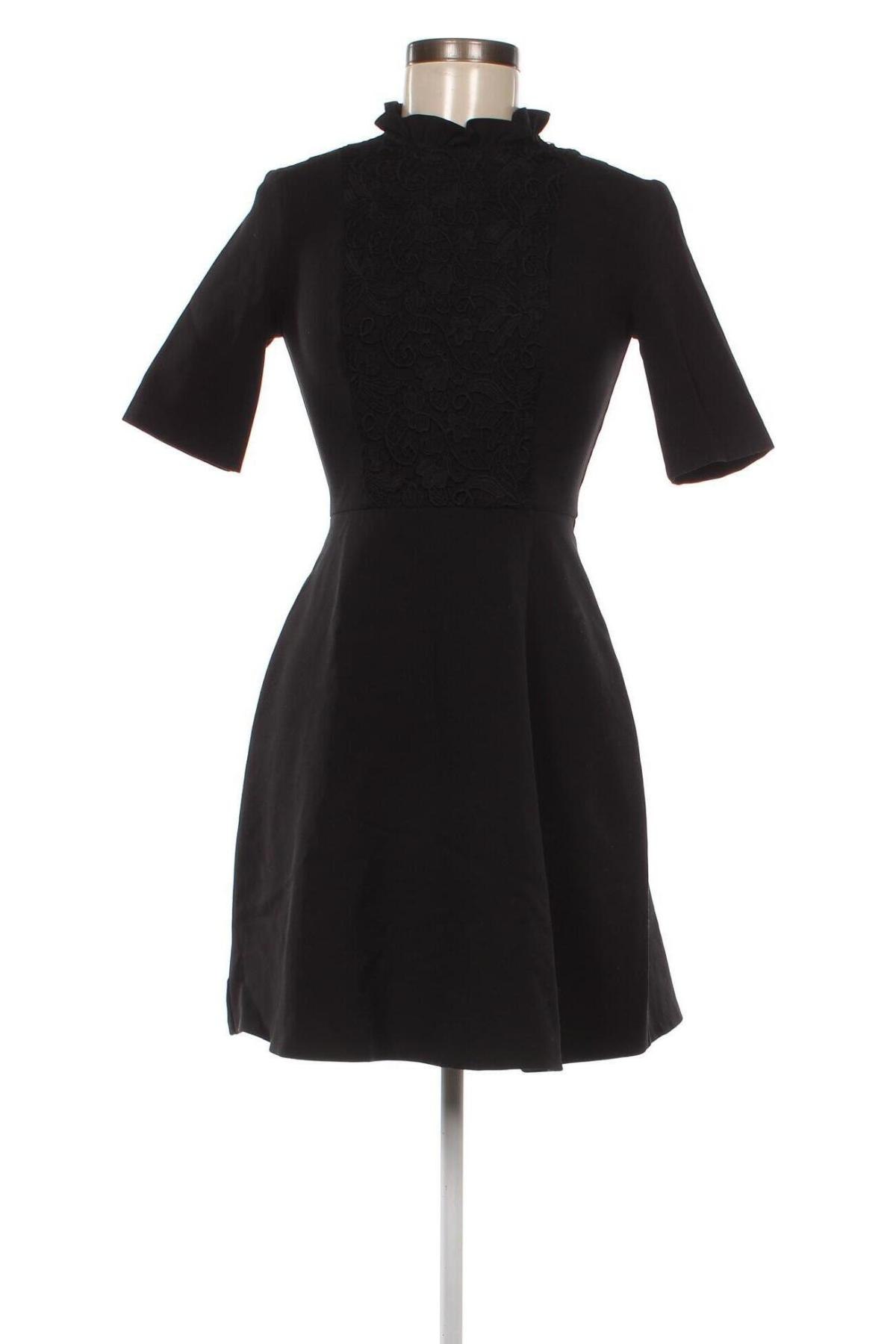 Kleid Zara, Größe XS, Farbe Schwarz, Preis 21,89 €